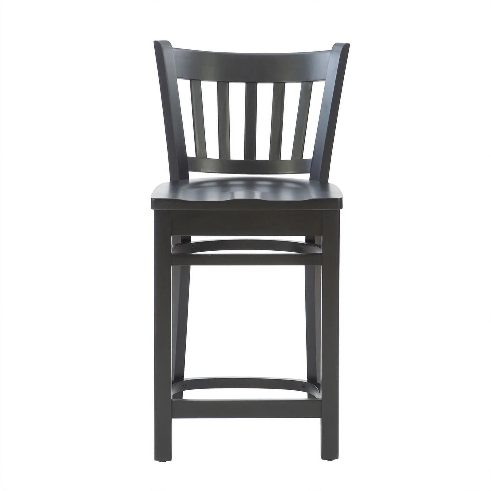 Pemberly Row Solid Beechwood 2 Set Curved Slat Back 24