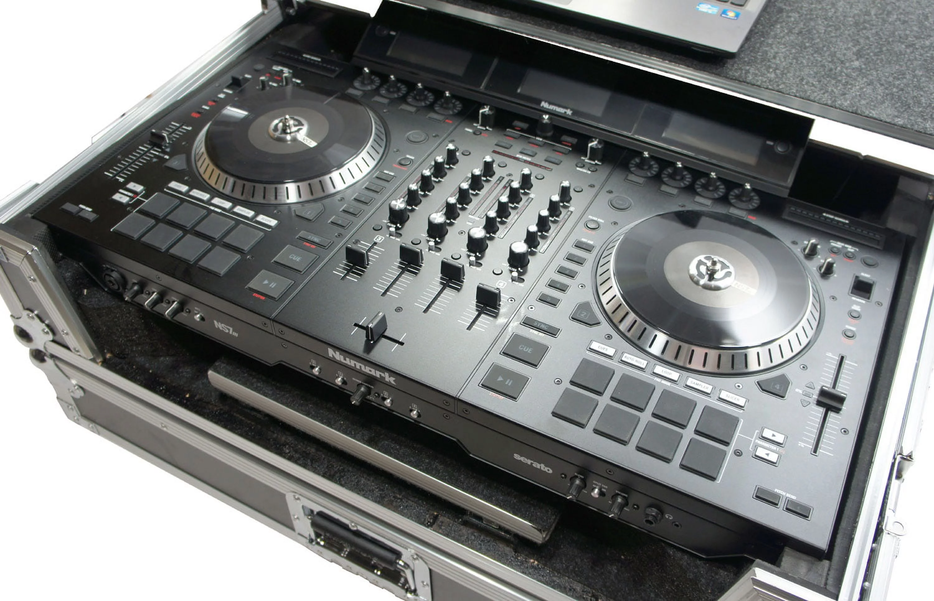 Harmony HCNS7IIWLTTR Flight Glide Laptop Stand Road DJ Custom Case Numark NS7II