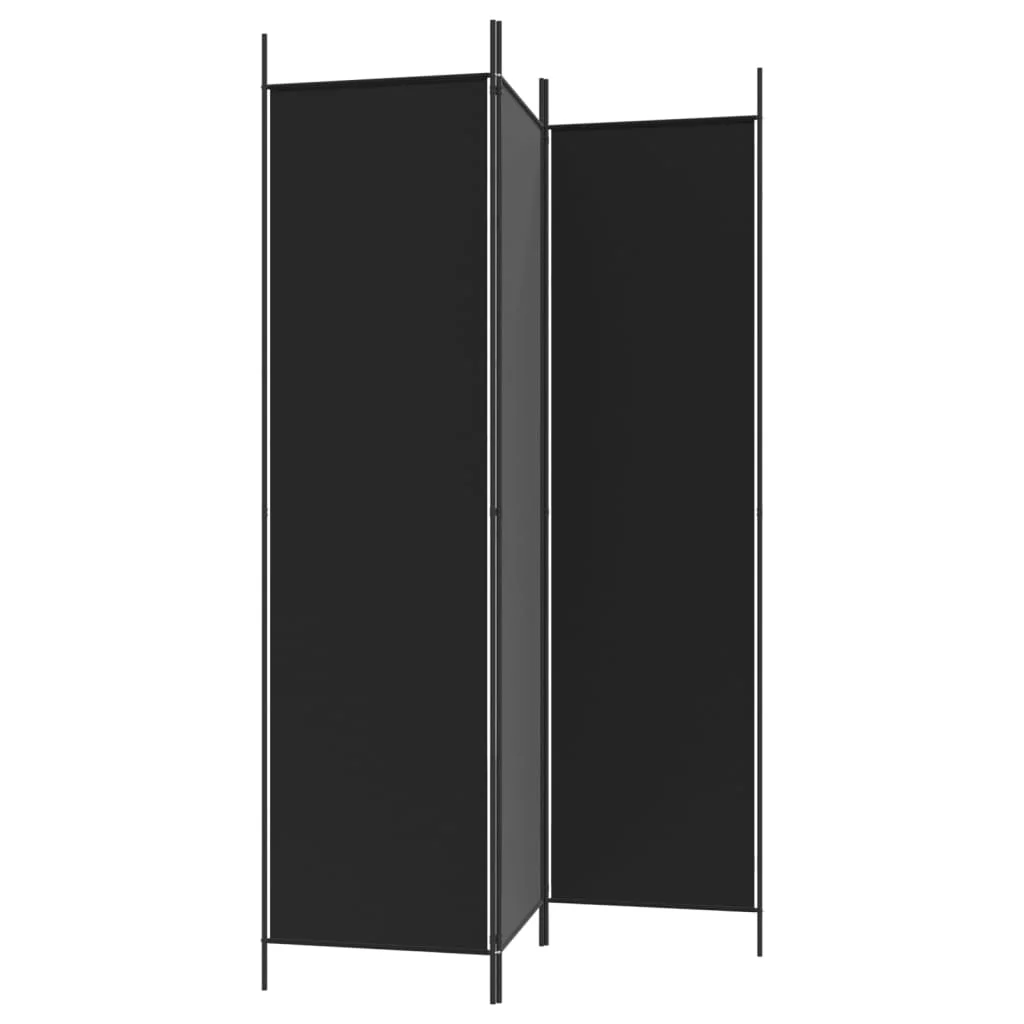 Anself 3-Panel Room Divider Black 59.1