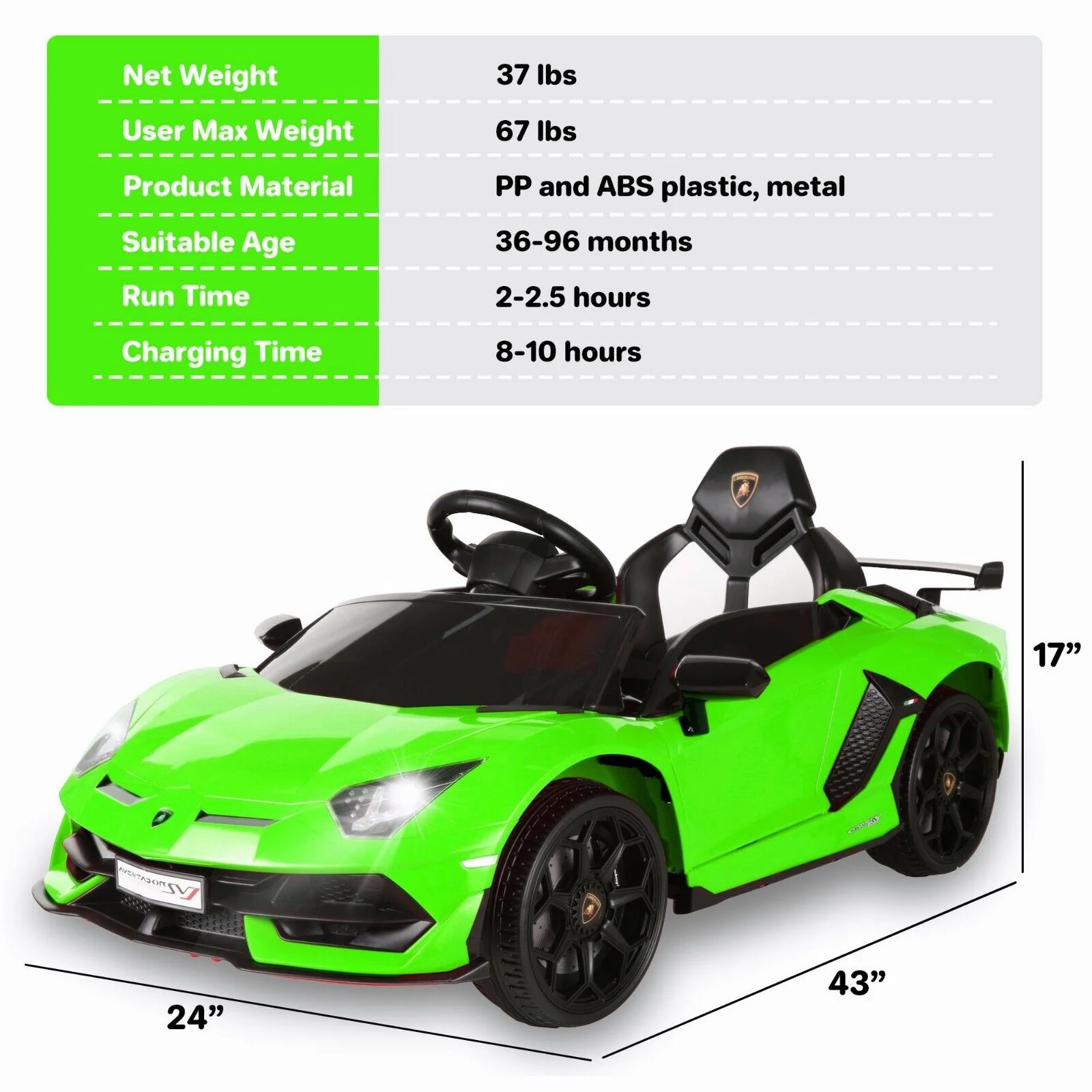 Premium 24V/12V Kids Electric Jeep Truck with Remote Control and 3 Speeds - 400W Power!