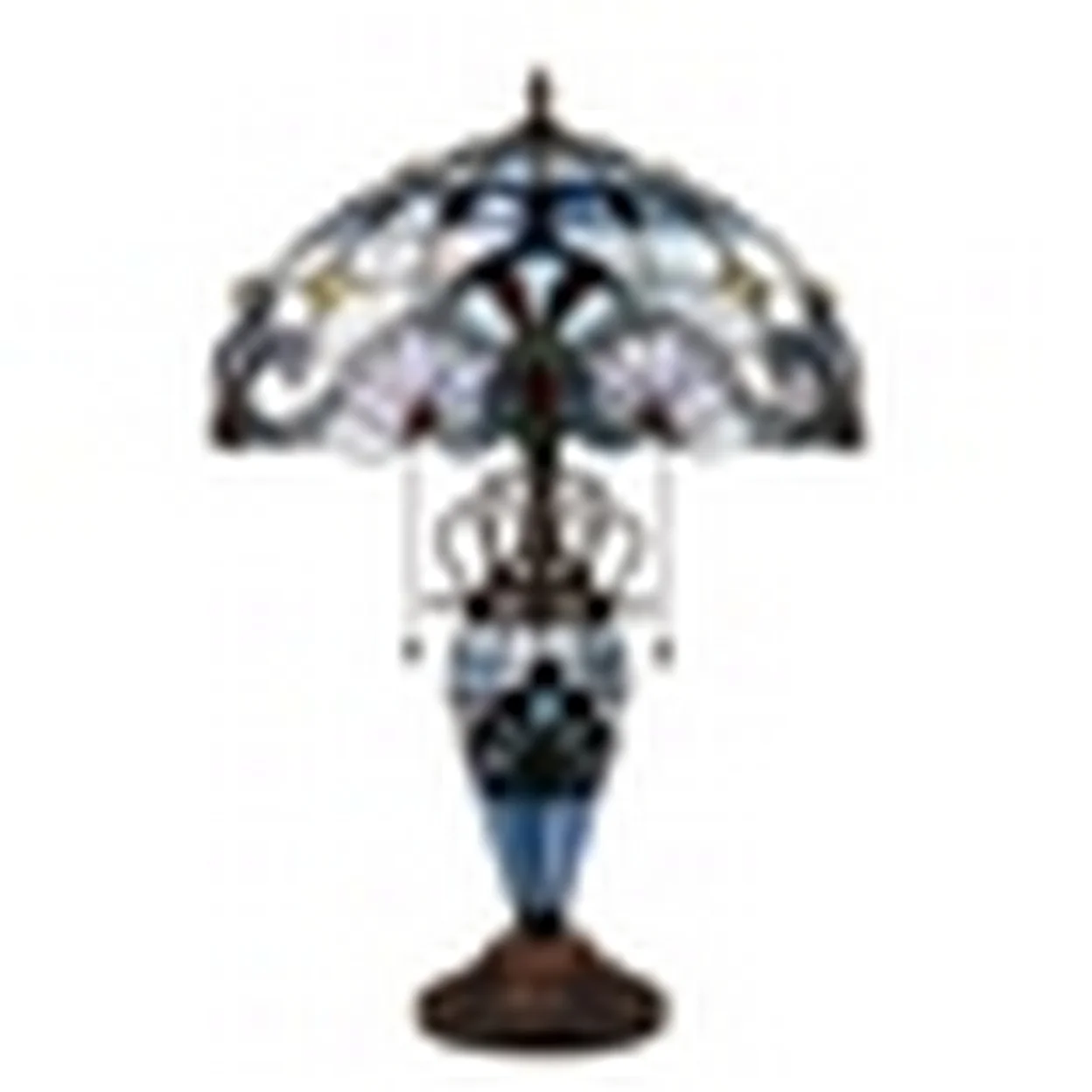 CHLOE Lighting GRENVILLE Victorian-Style Dark Bronze 3 Light Double Lit Table Lamp 16