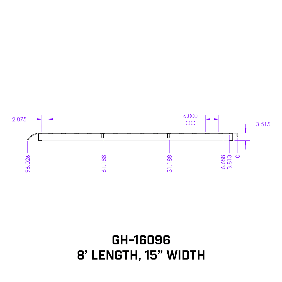 GEN-Y Hitch GH-16096 1 pair Heavy Duty 8 foot Aluminum Loading Ramps 15