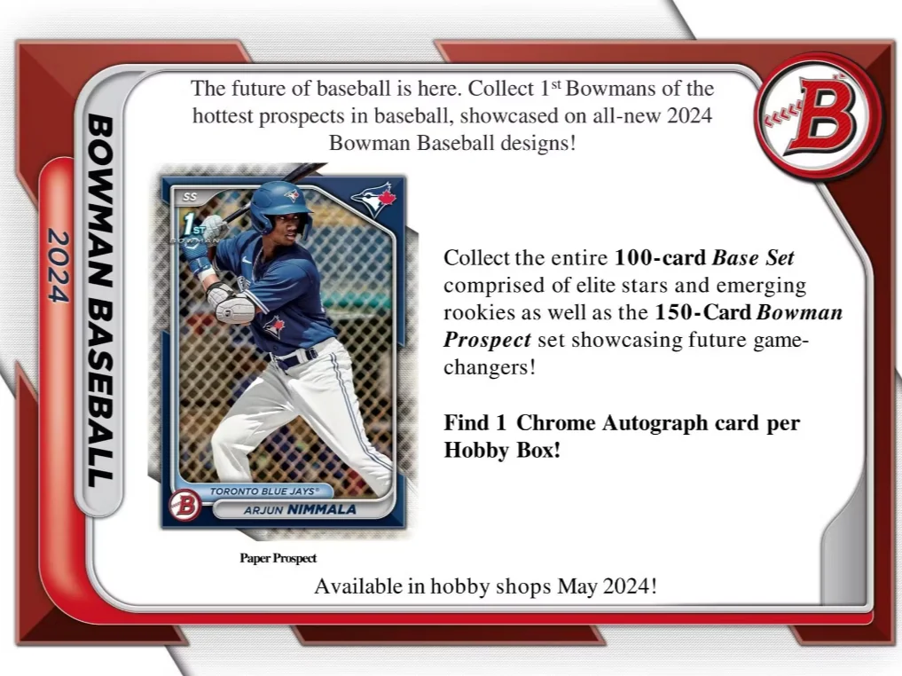 2024 Bowman MLB Baseball Hobby Box!