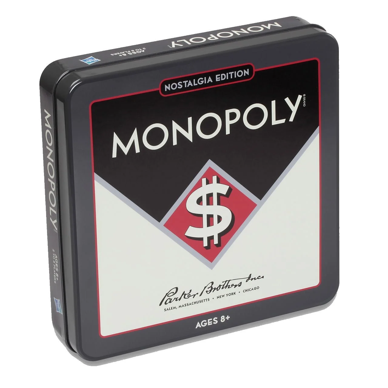 WS Game Company Scrabble, Monopoly, and Clue Nostalgia Tin Collection of Classic Board Games