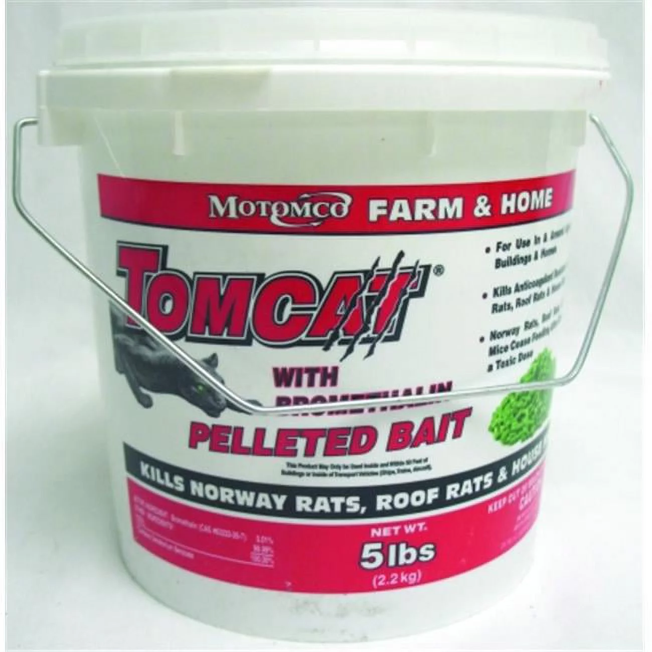 Tomcat Rodenticide,5 lb.,Pellets Form 22045