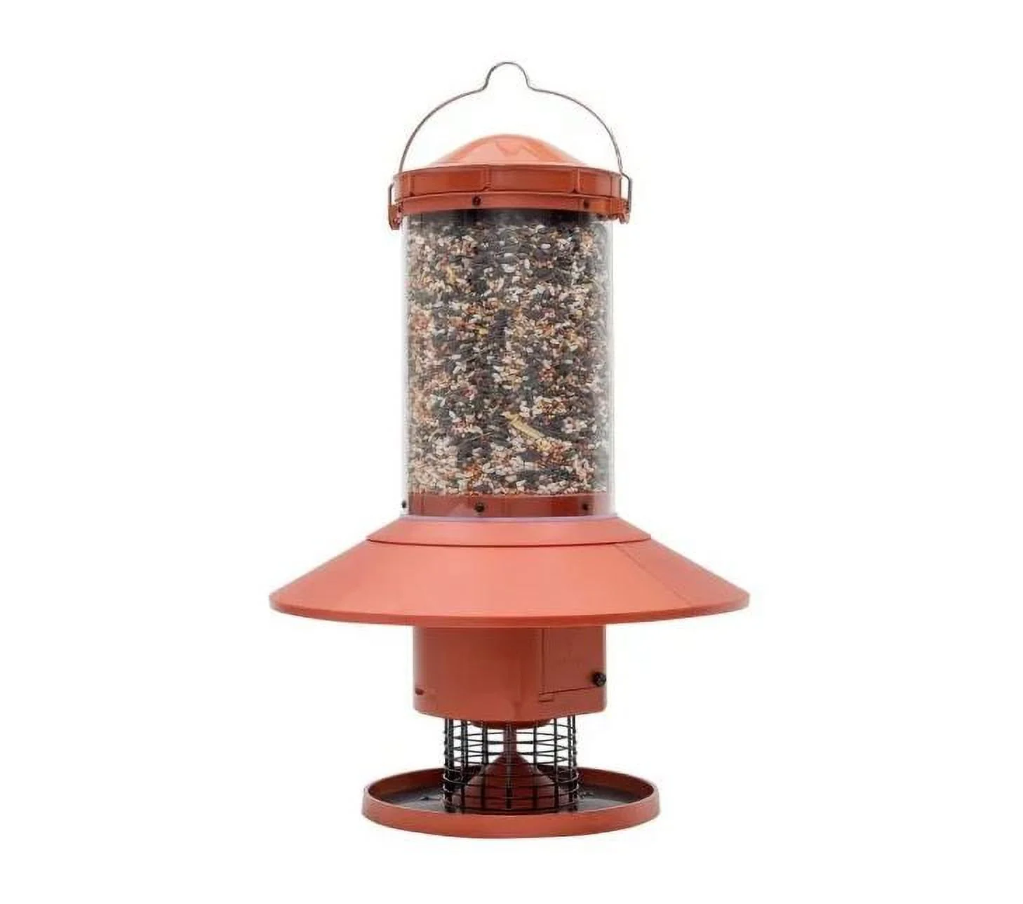 Wingscapes Autofeeder Squirrel-Resistant Bird Feeder with X-Large Capacity and Timer Control Settings, Sunset Copper