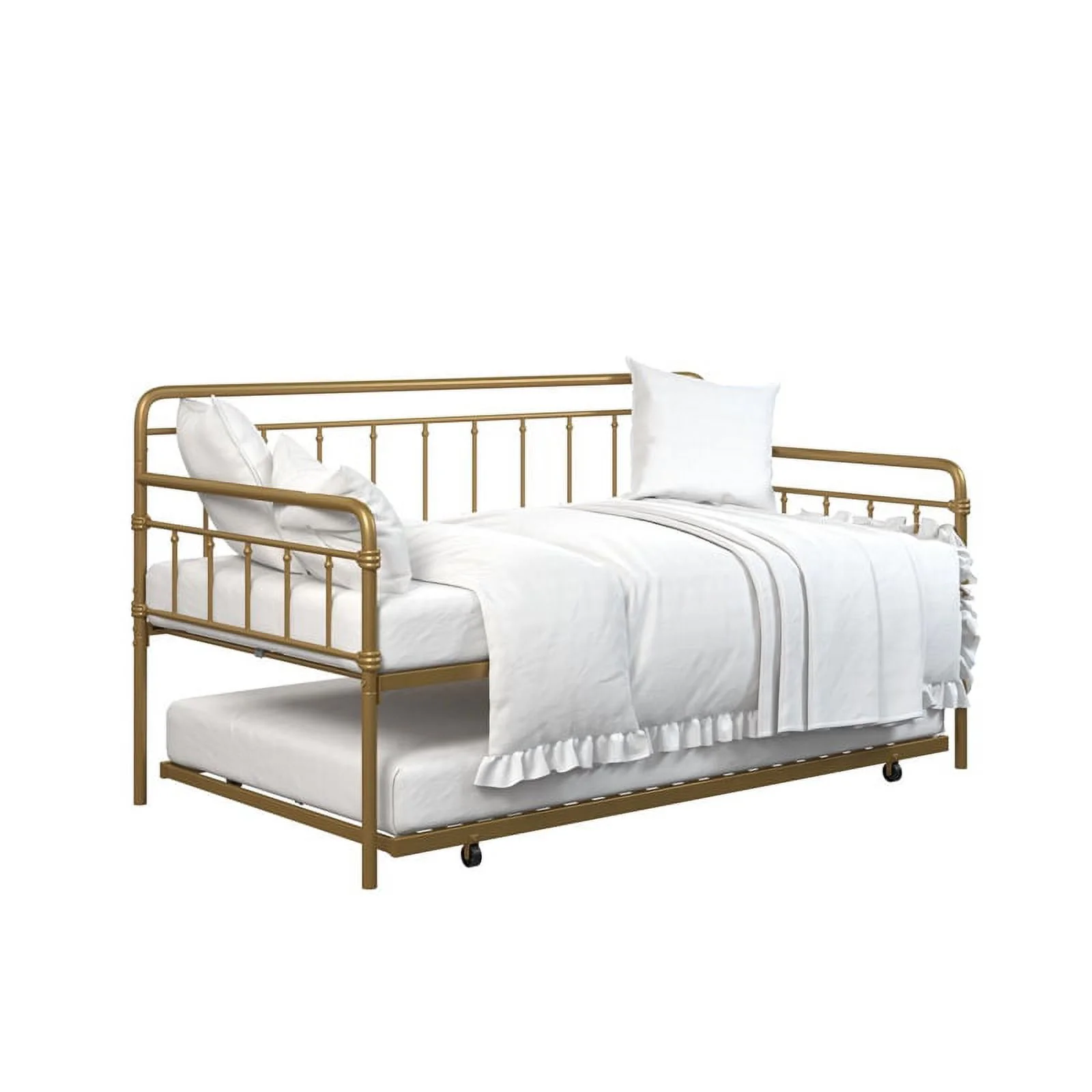 DHP Winston Metal Daybed/Trundle in Twin Gold