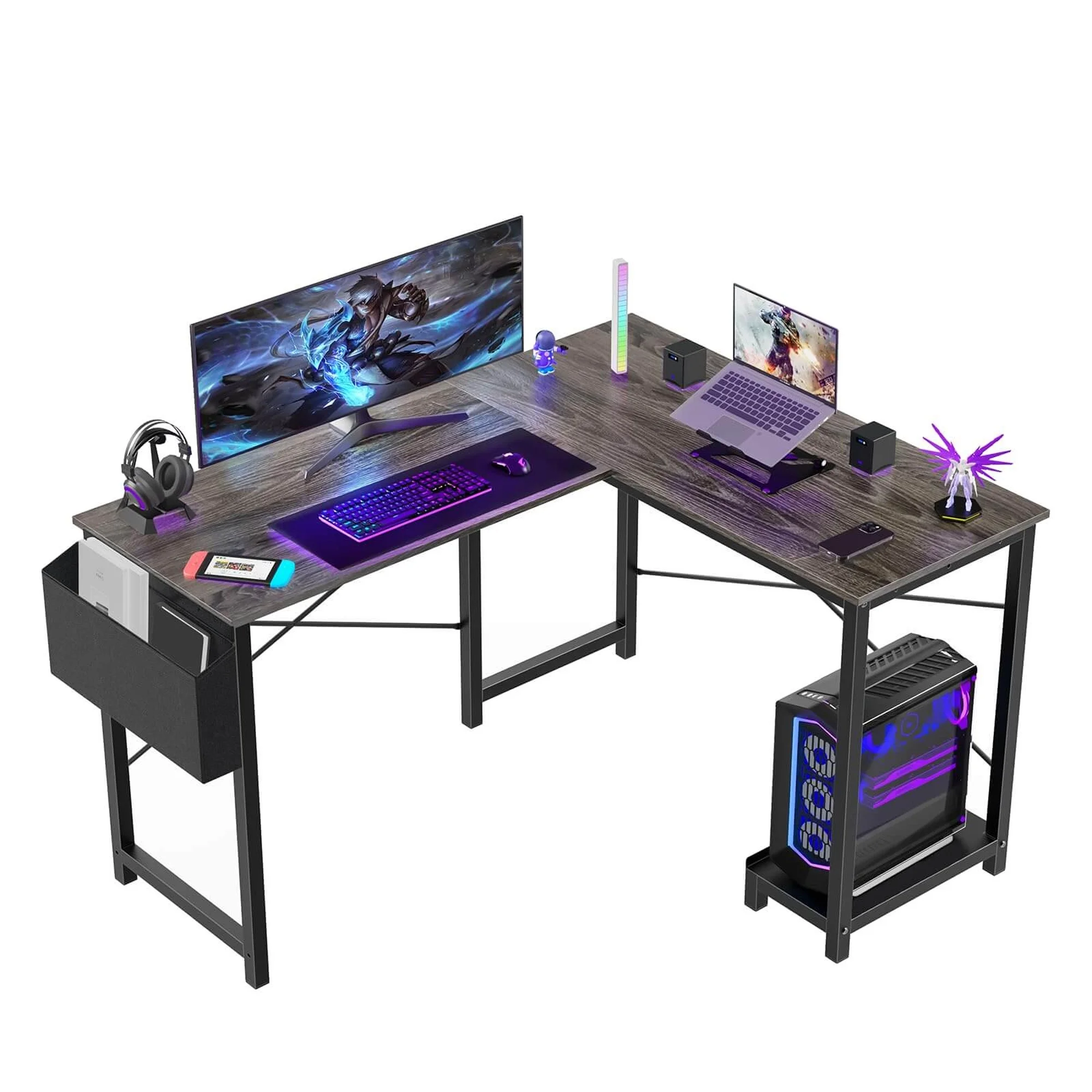 DEALTOPS L Shaped Gaming Desk, 48