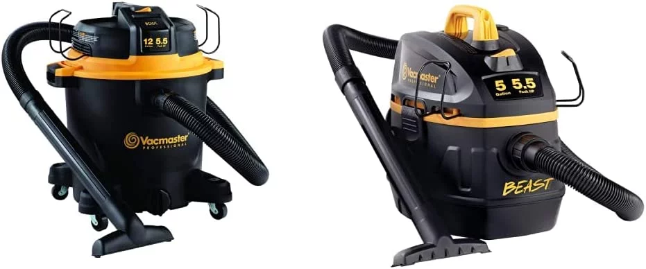 YANRUI Professional Beast Series Wet/Dry Vac Bundle with 12 Gallon and 5 Gallon Tanks