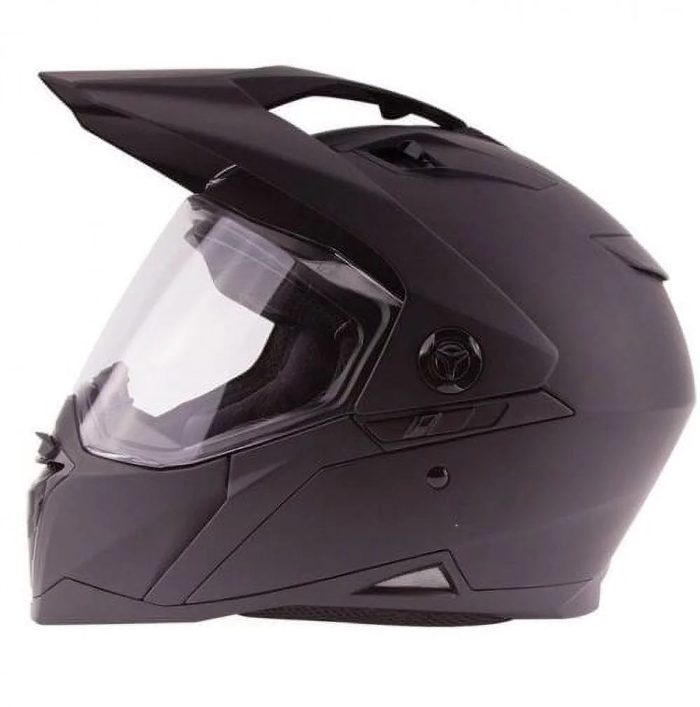 ZOX ST-11146 ‘Z-DS10’ Matte Black Full Face Dual Sport Motorcycle Helmet Large