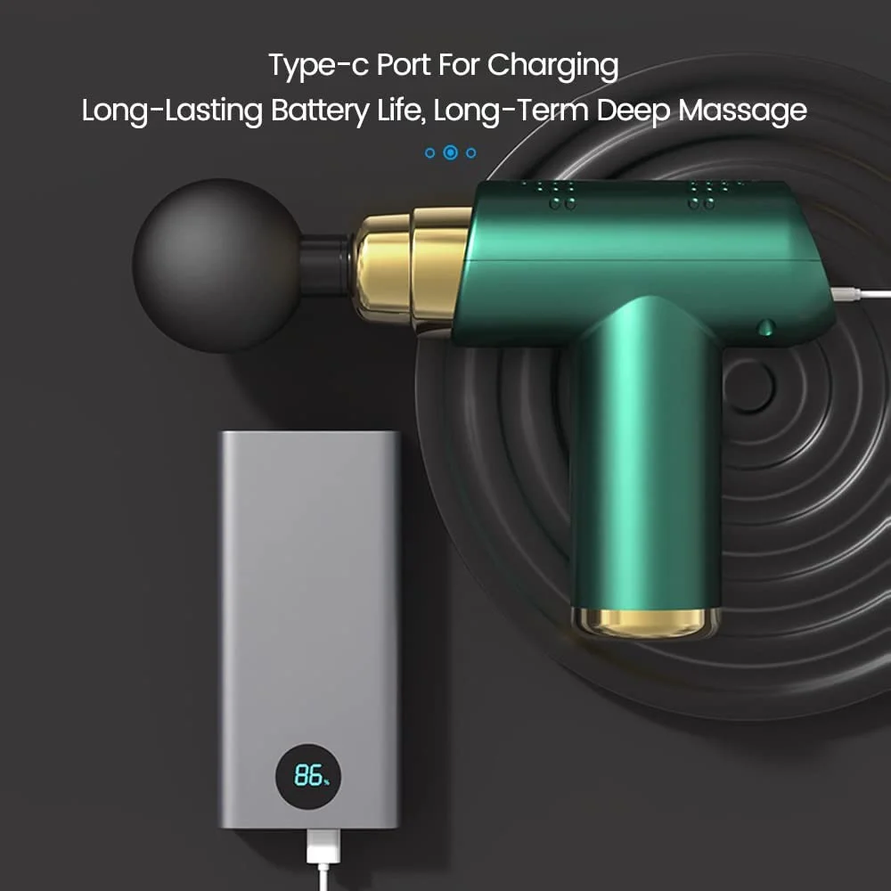 TekDeals 6 speeds Massage Gun Percussion Massager Deep Tissue Muscle Vibrating Relax