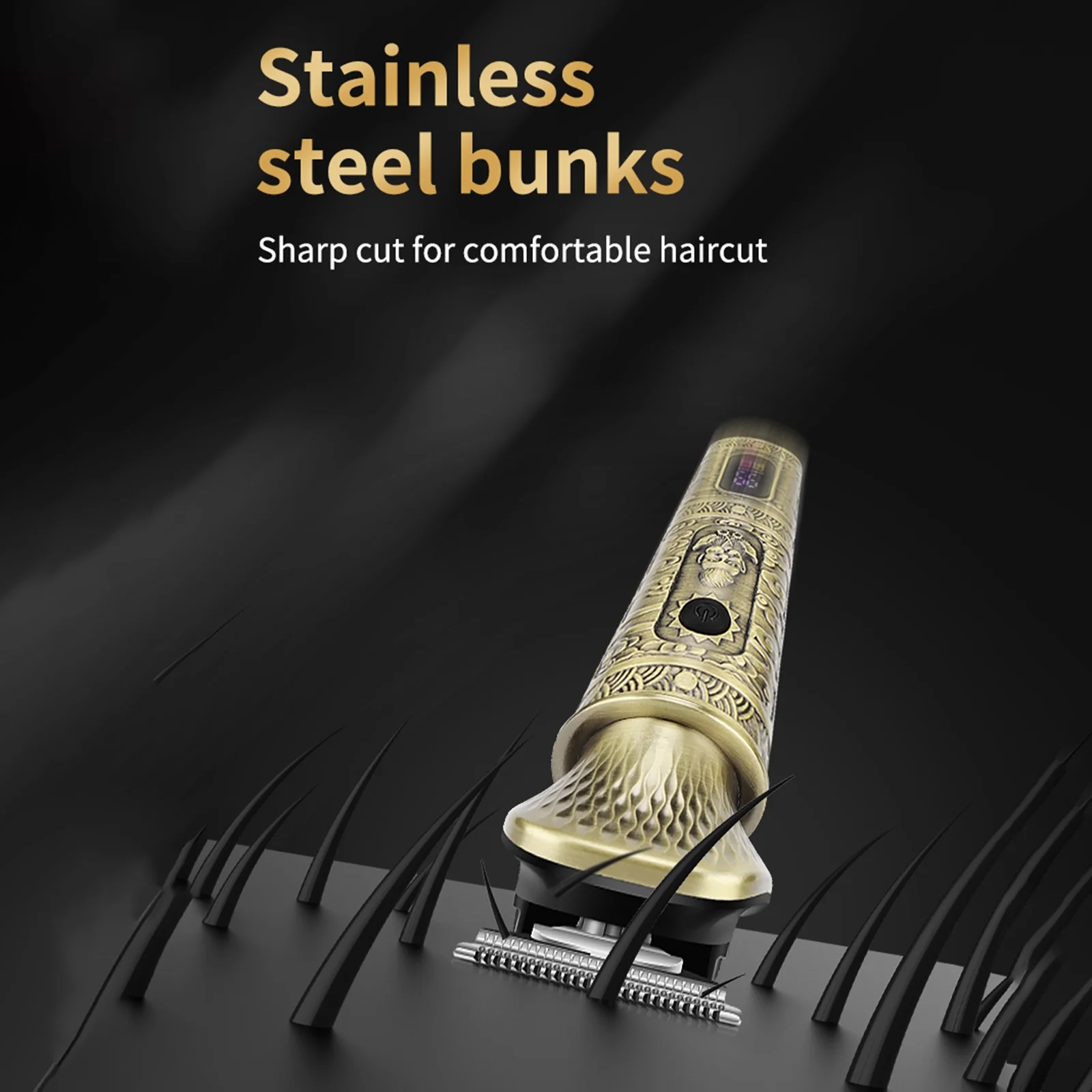 Walmeck Men's Electric Hair Clipper, 7,IN,1 Haircut and Body Trimming Kit with Engraving Cutter Guide Combs