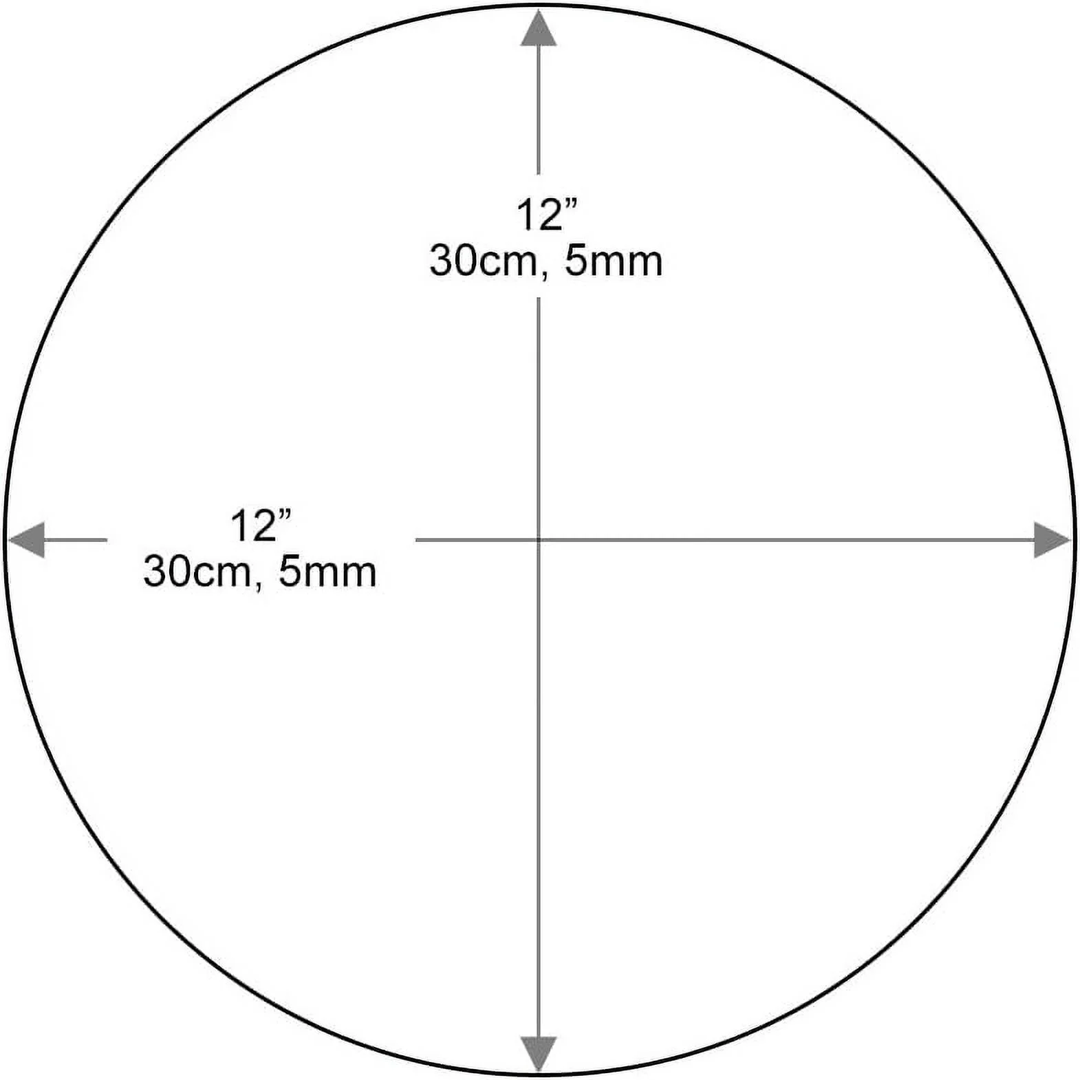 Round Glass Table Top - Tempered - 3/8
