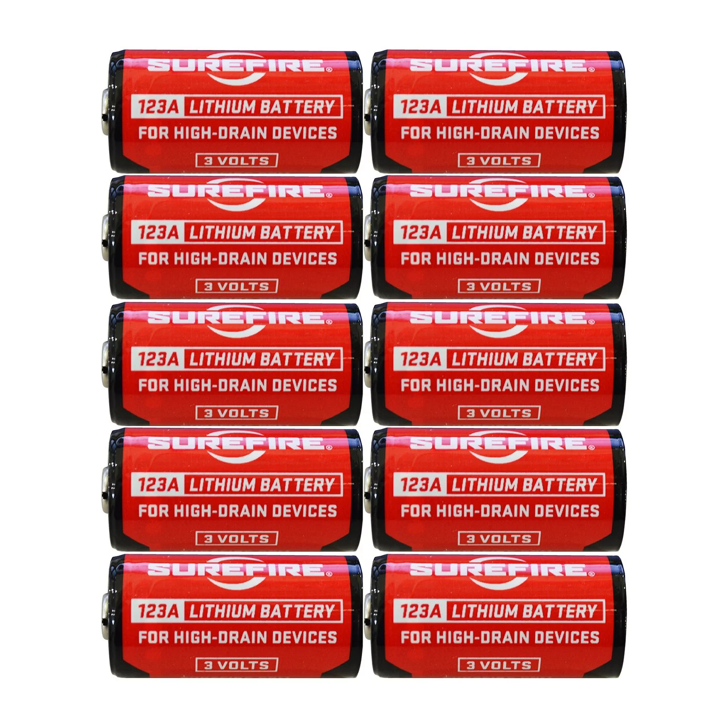 Surefire SF123A 3-Volt Lithium Batteries (10 pack)