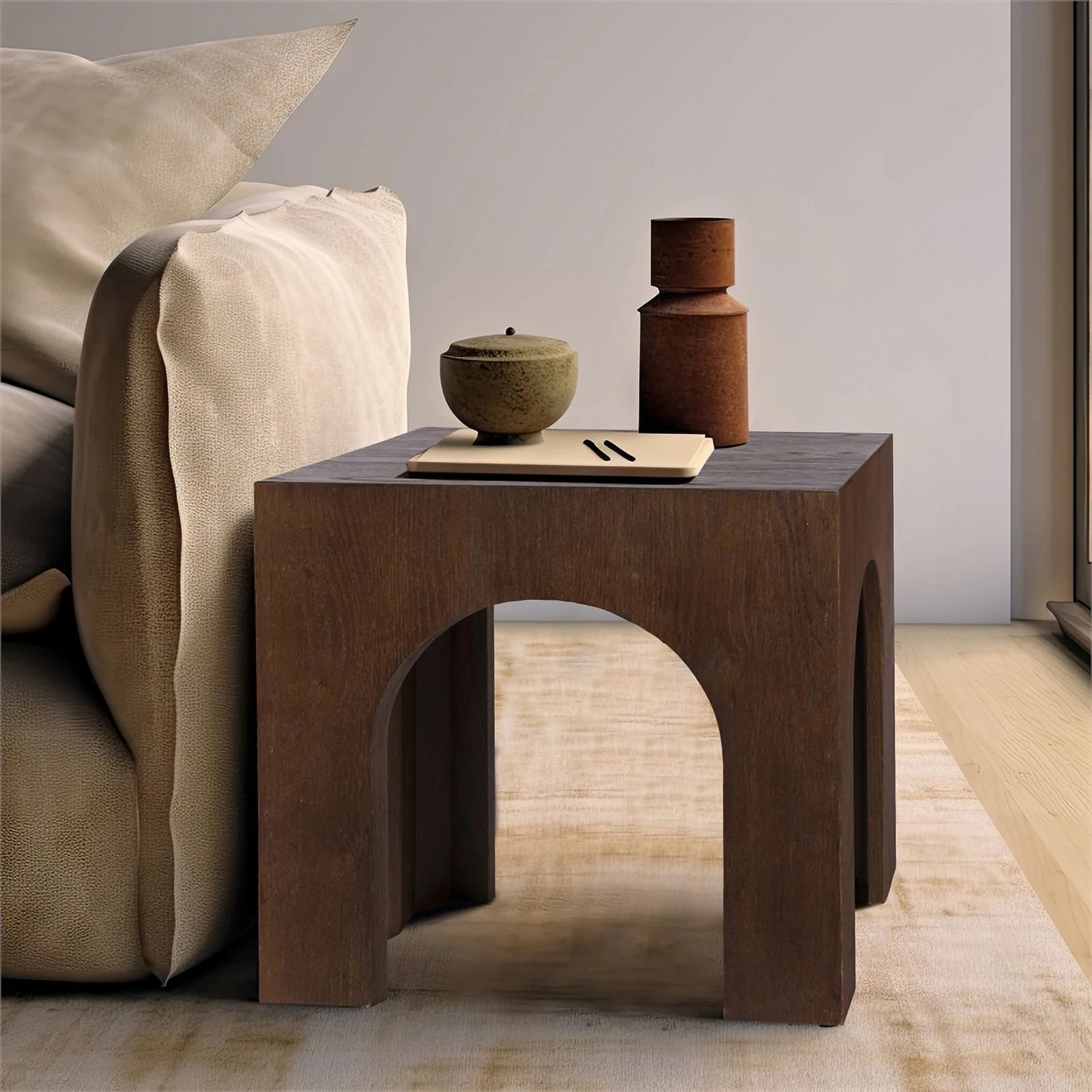 Meridian Furniture Arch Brown End Table