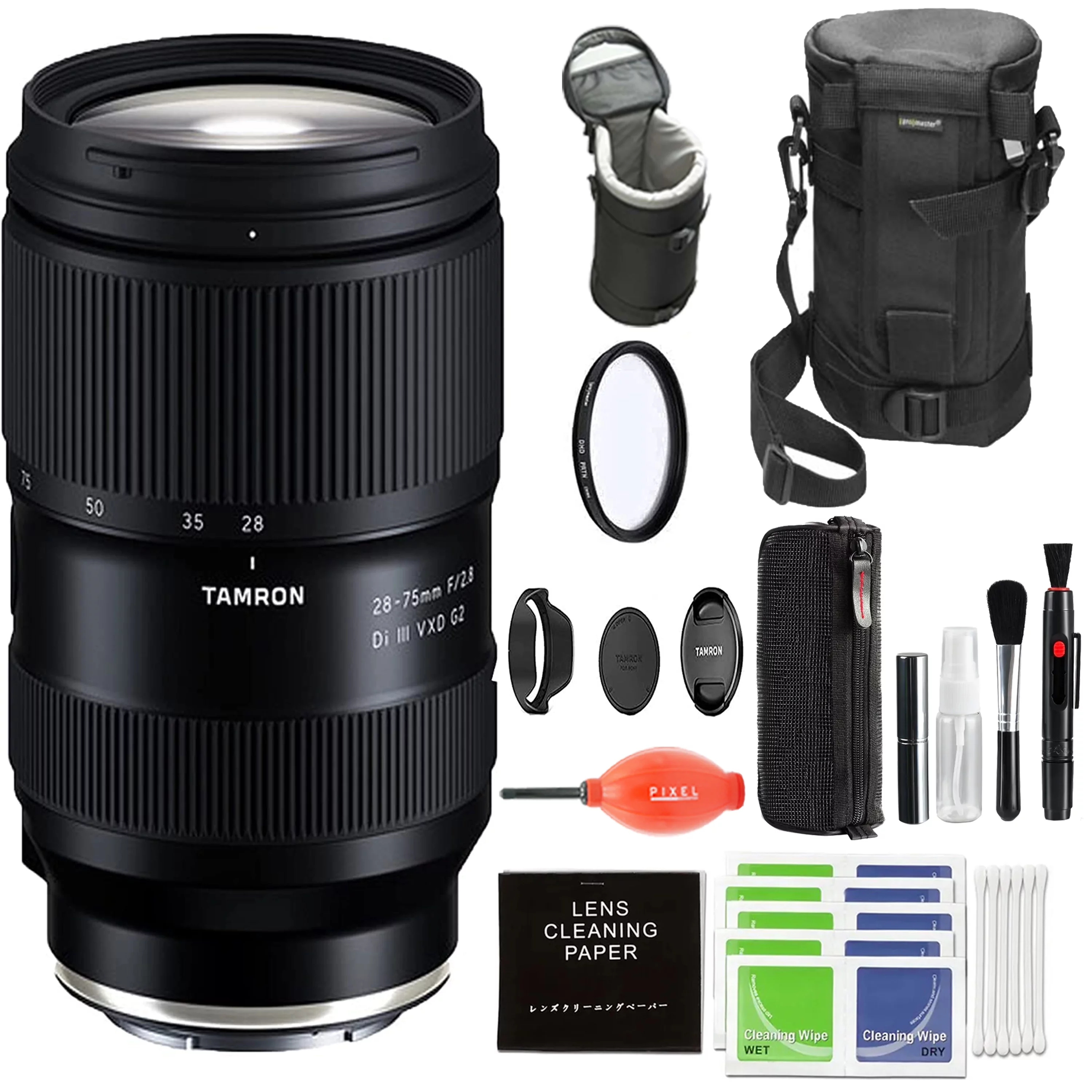 Tamron 28-75mm f/2.8 Di III VXD G2 Lens for Sony E with Advanced Accessory and Travel Bundle (6 Year Limited USA Warranty) | 28-75mm Lens Sony