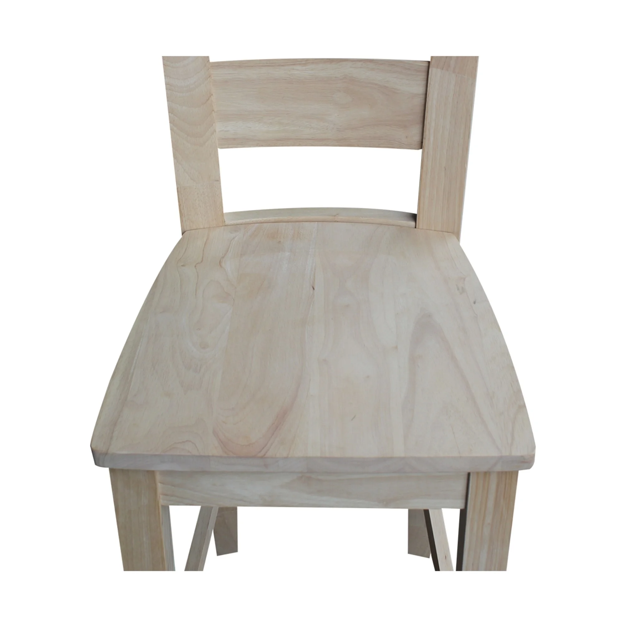 International Concepts Unfinished Tuscany Stool Counter height, Counter Height, Counter Height - 23-28 in.