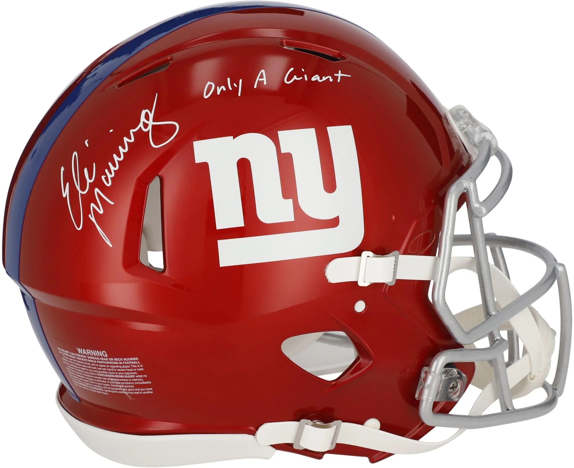 Eli Manning New York Giants Autographed Riddell Flash Speed Authentic Helmet with 