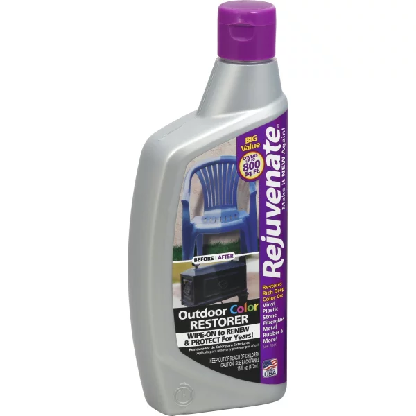 Rejuvenate Outdoor Color Restorer Instantly Restores Faded Sun Damaged and Oxidized Possessions, Protects from Future Wear 16 oz.
