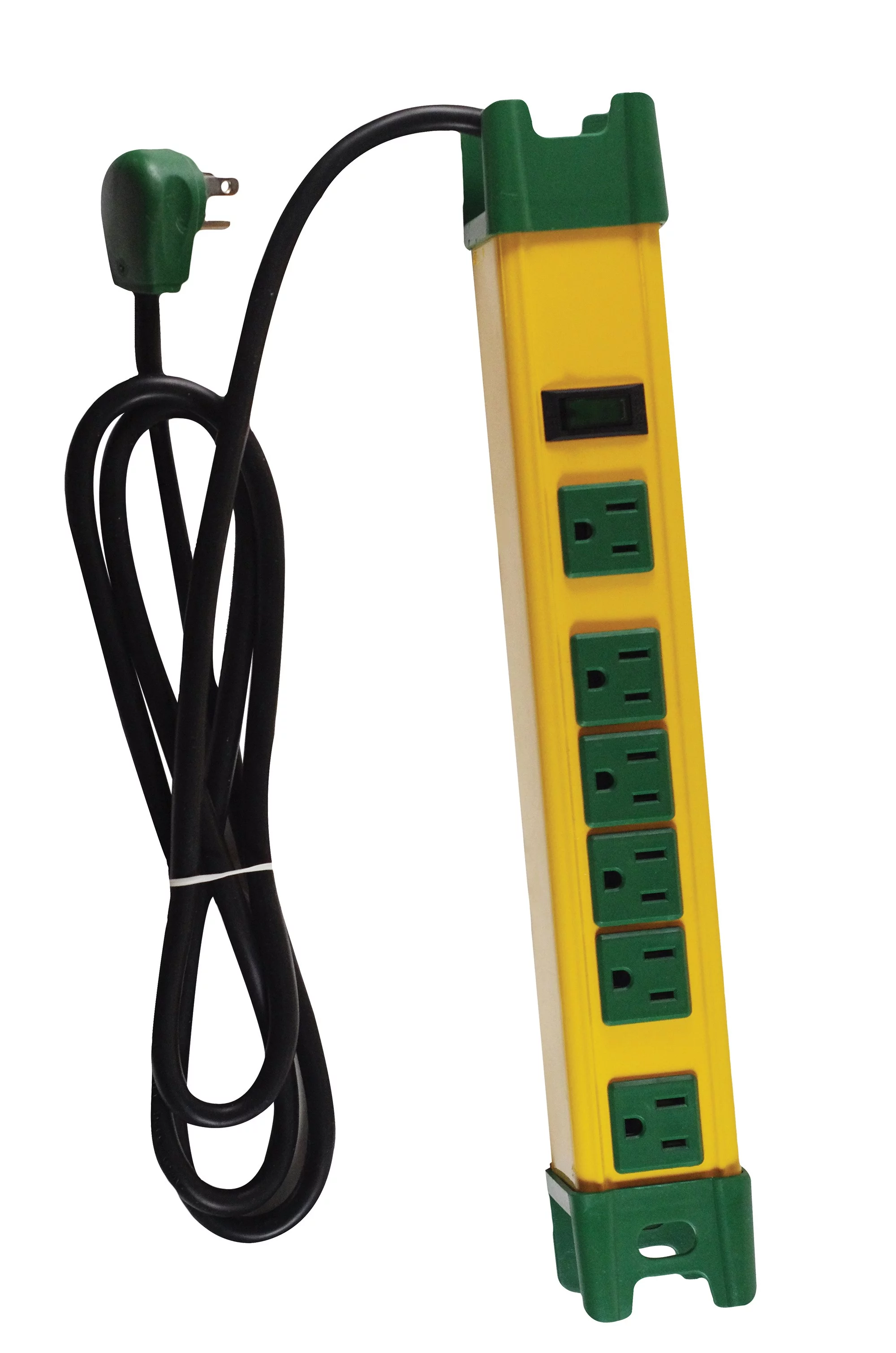 GoGreen Power 6 Outlet Metal Surge Protector - 250 Joules of Protection