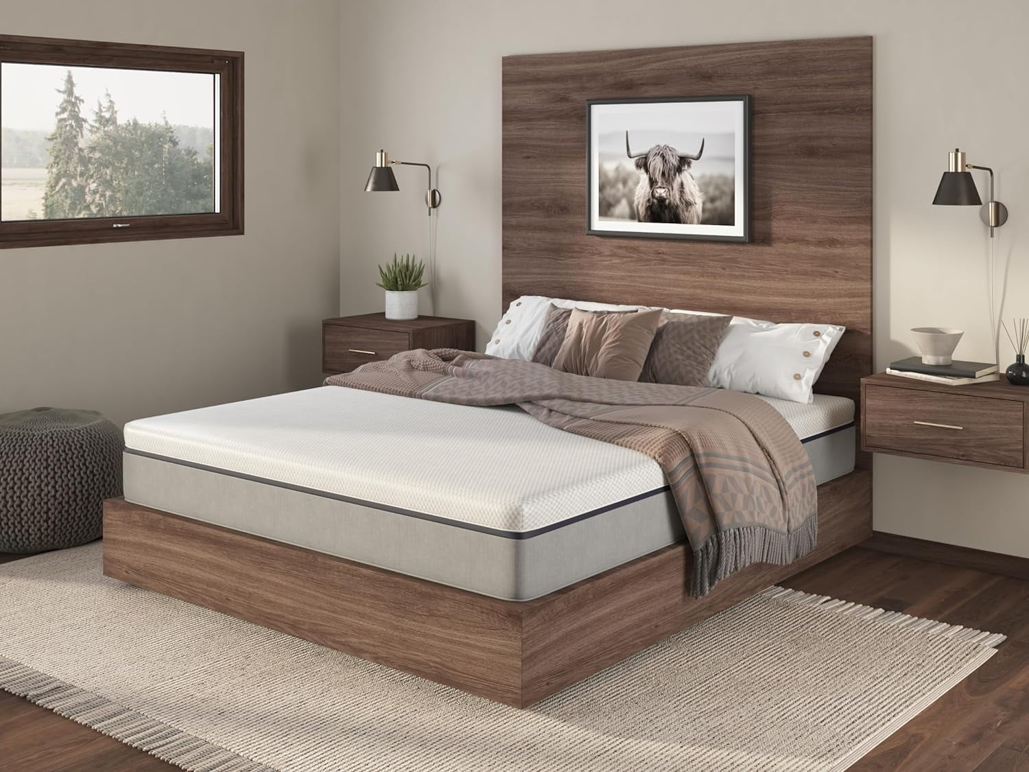 YILAN Classic Mattress 10 Inch | Made in The USA | Fiberglass-Free Cool Touch Cover | Bed in a Box | CertiPUR-US & OEKO-TEX100 Certified Foams (King (U.S. Standard))