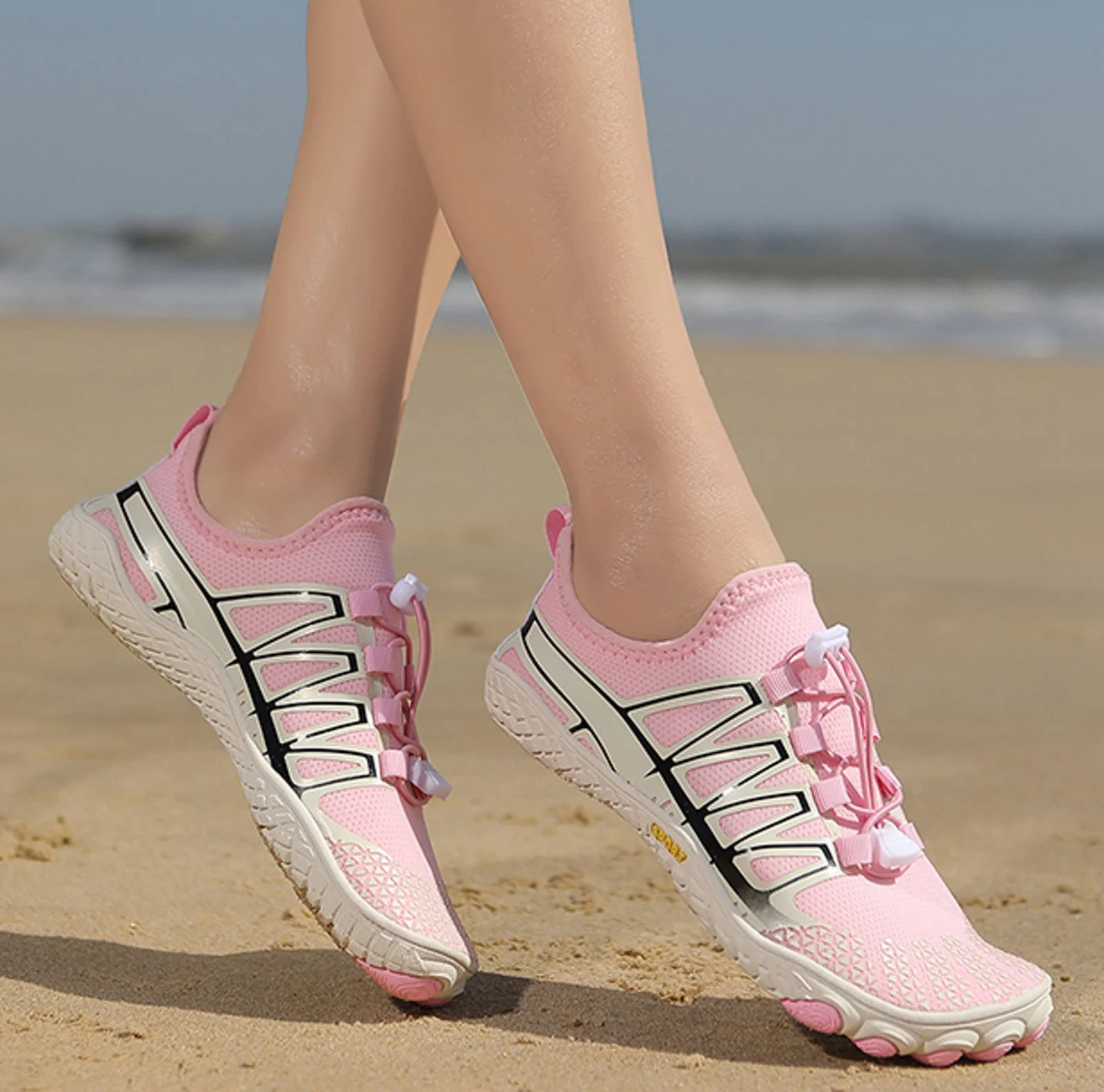 SZXZYGS Womens Shoes Casual Wide Men and Women Shoes Casual Wading Shoes Fashionable Outdoor Beach Swimming Running Sneakers Easter Summer 2024
