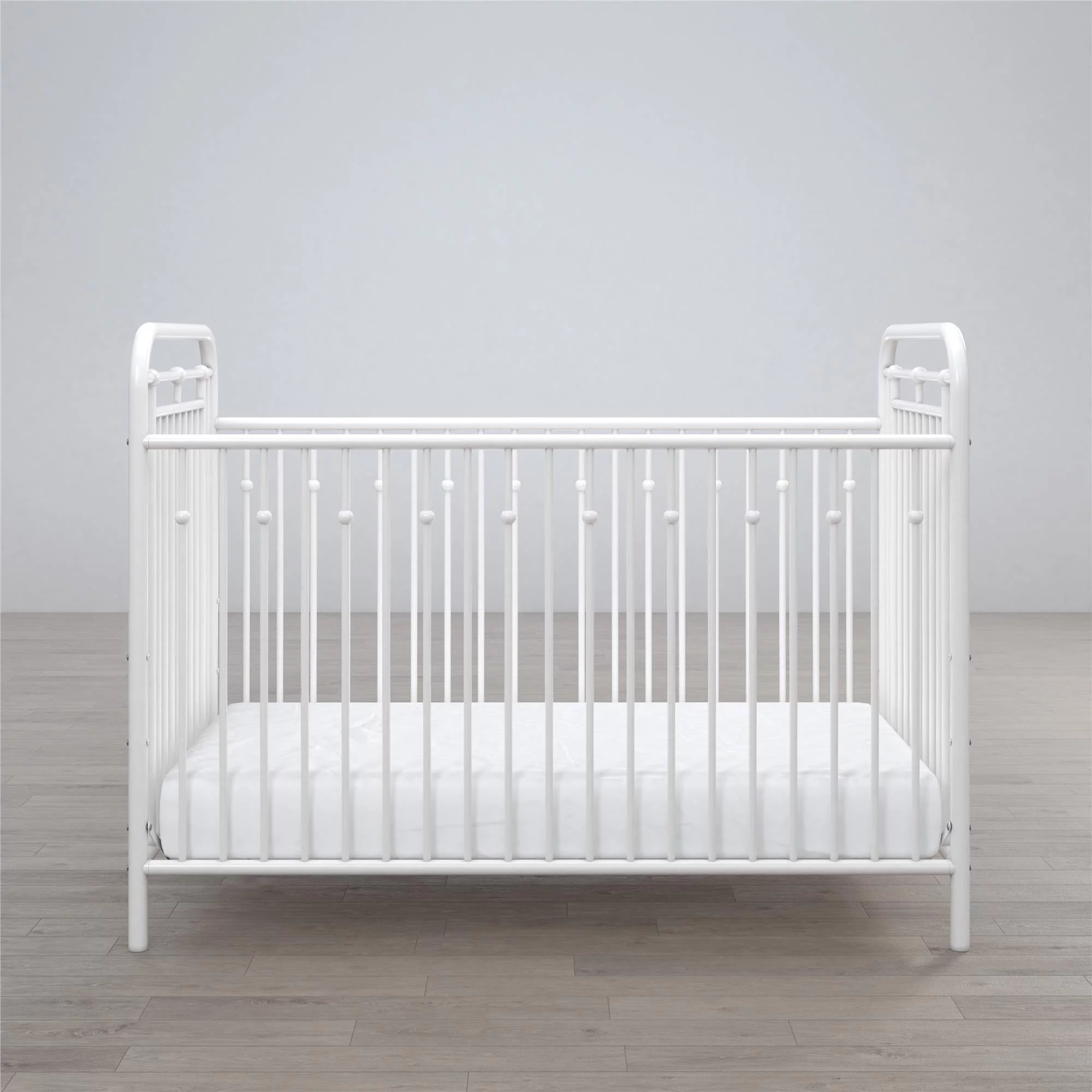 Little Seeds Monarch Hill Hawken Metal Crib, Nursery Furniture, White