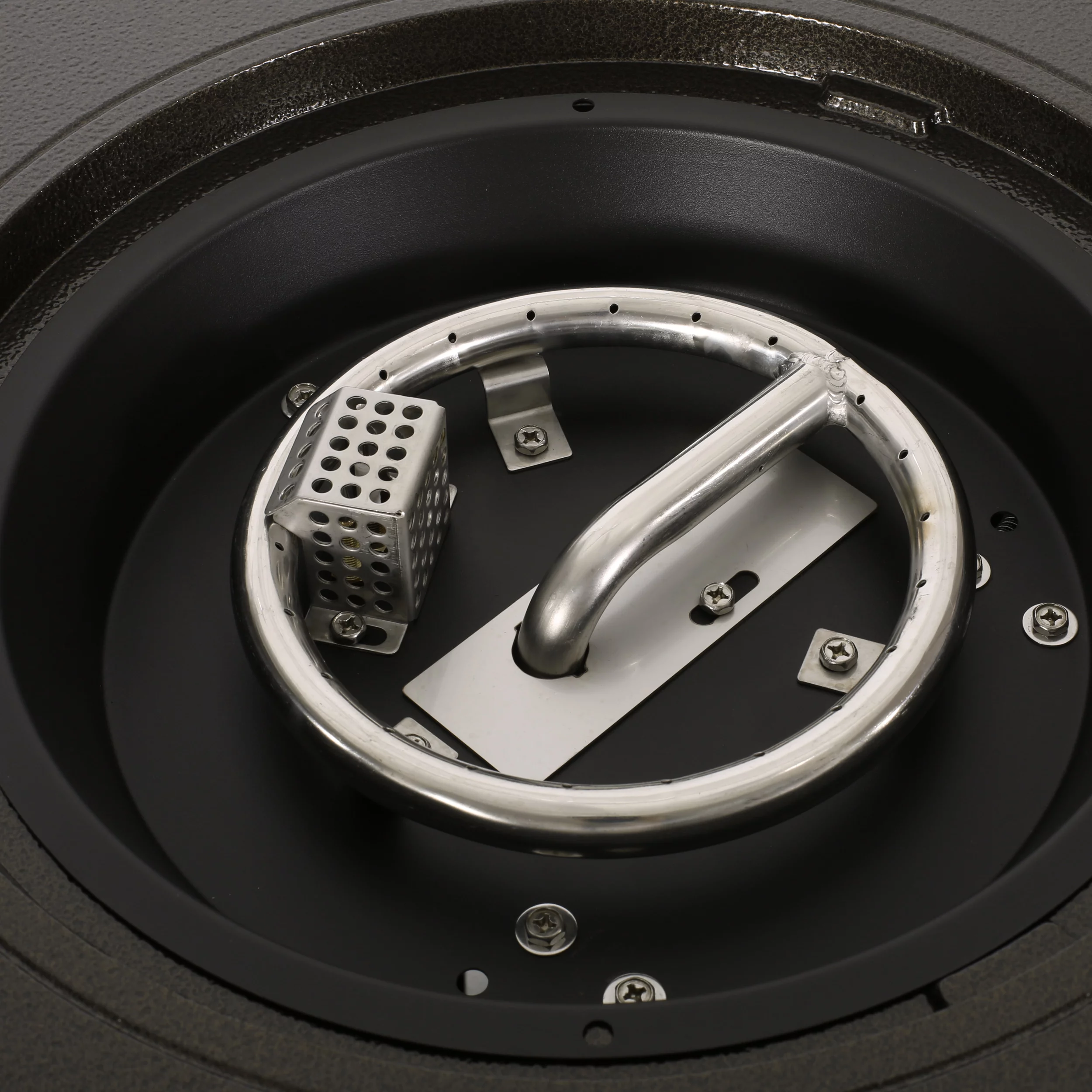 Noble House Ontario Outdoor Round Aluminum Fire Pit in Hammered Bronze