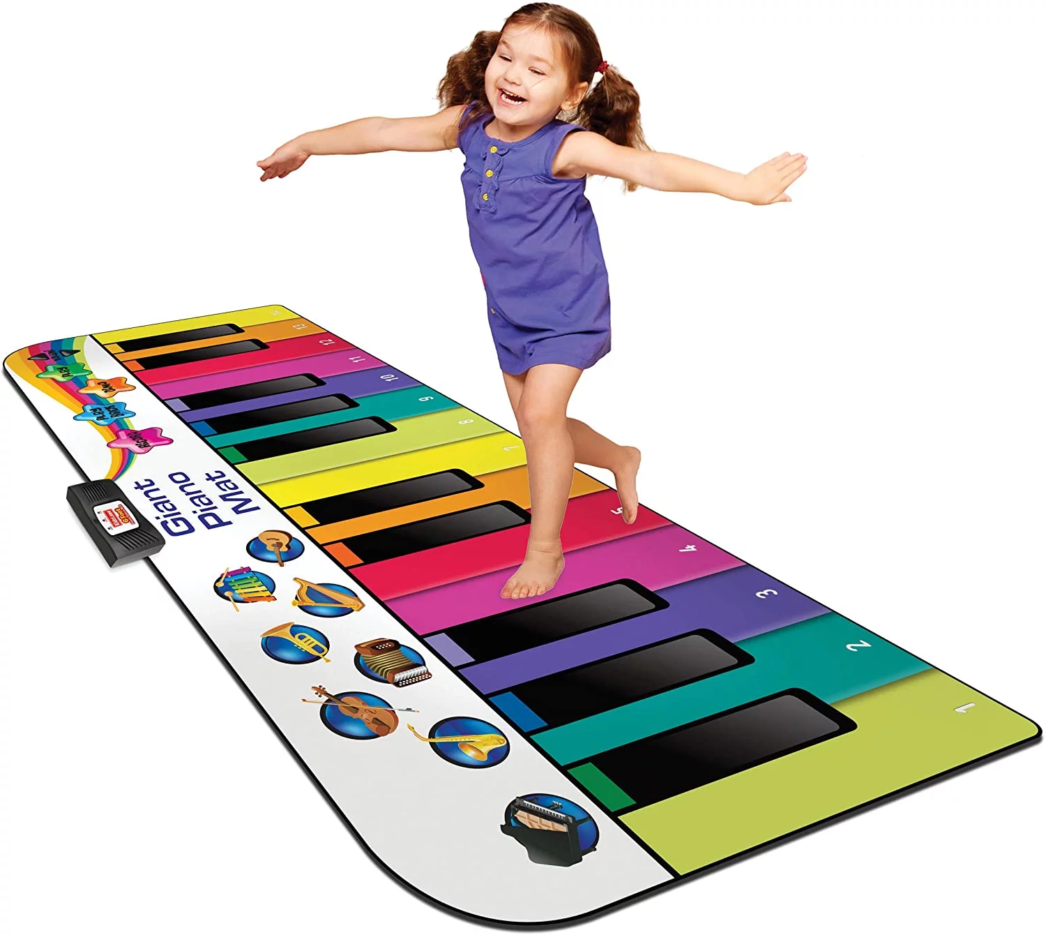 Kidzlane Giant Floor Piano Mat | 6 ft, 24 Keys, 8 Sounds, 10 Songs | For Kids 3+ Years