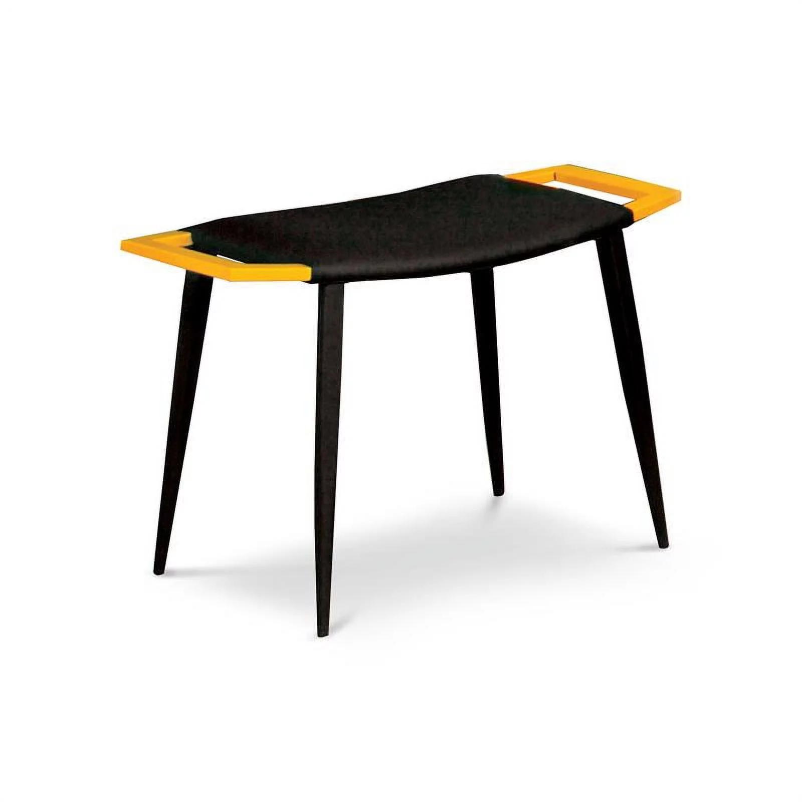 Furniture of America Rowell Novelty Metal Kids Desk with Stool in Yellow