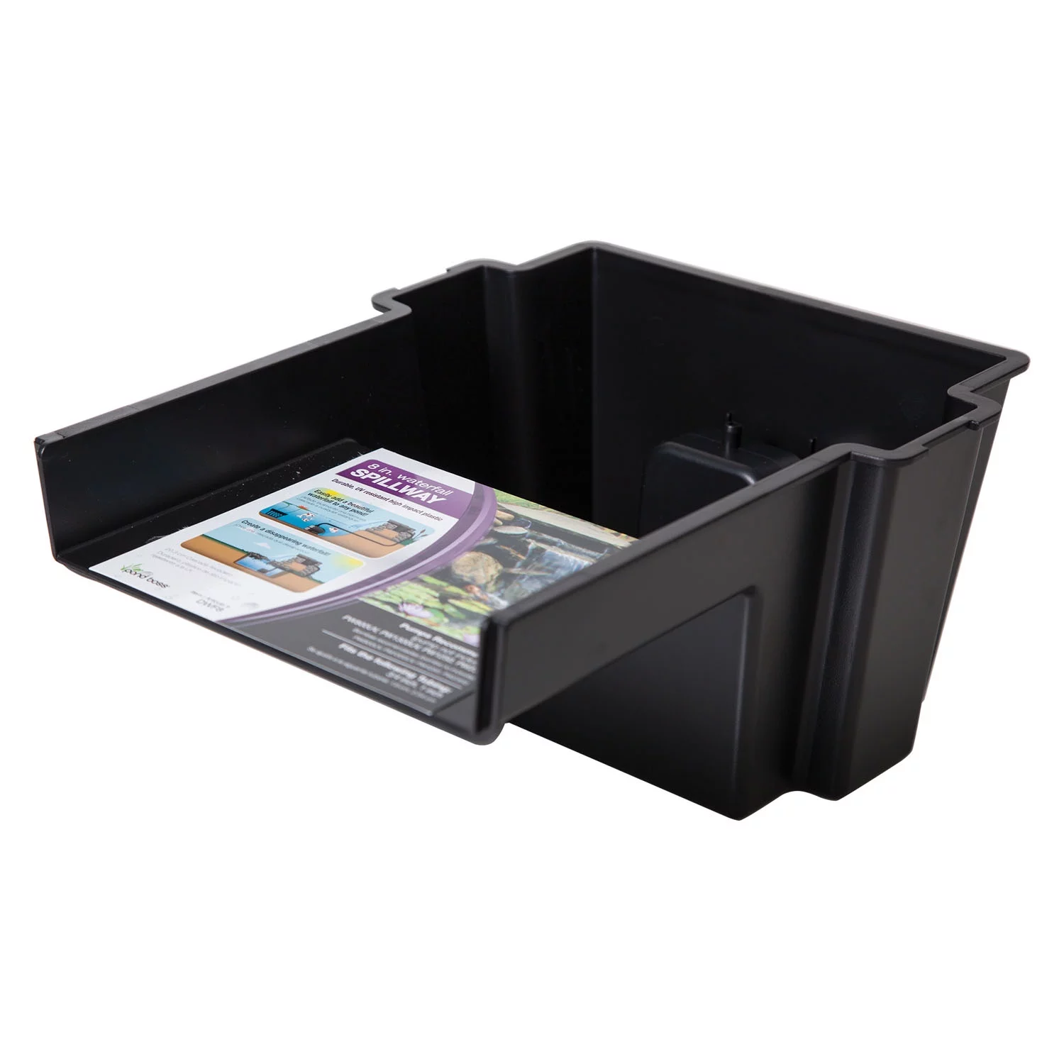 pond boss 8 in. Waterfall Spillway – Black
