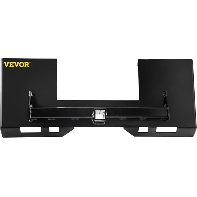 Vevor  0.25 in. Universal Skid Steer Mount Plate, Black