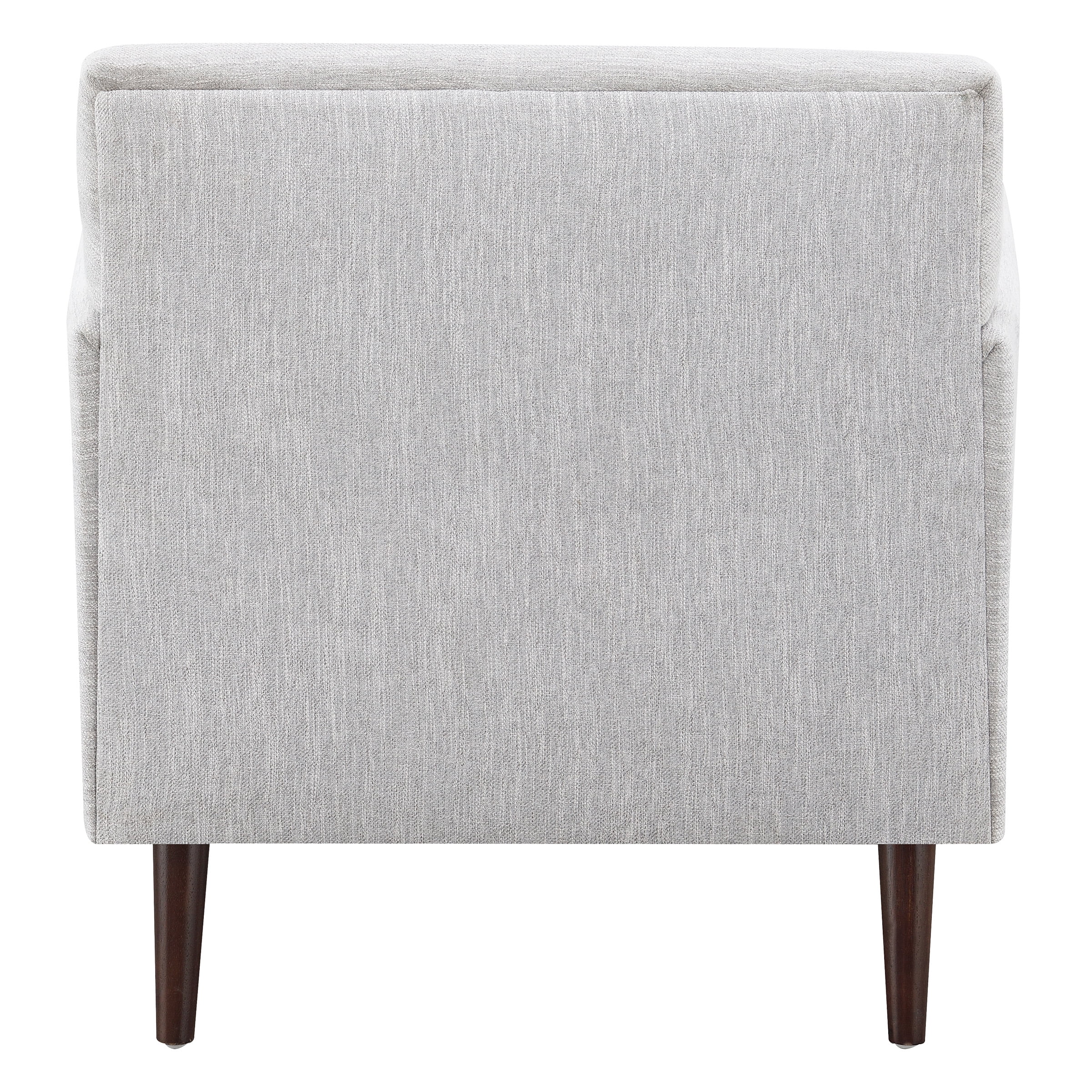 OSP Home Furnishings Phillip Accent Chair in Fog Fabric w/ Medium Espresso Wood Legs