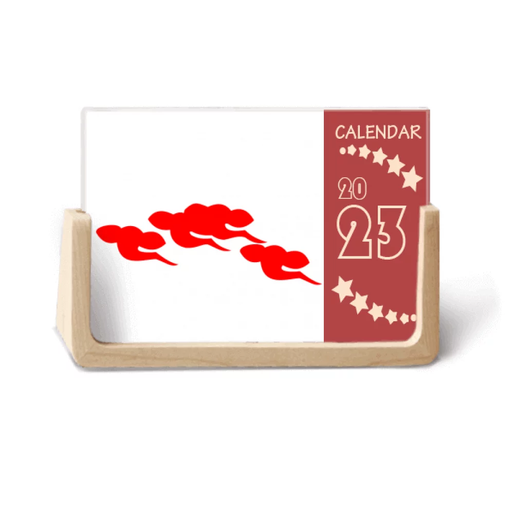 Symbol National Hope Art Deco Fashion Desk Calendar Desktop Decoration 2023