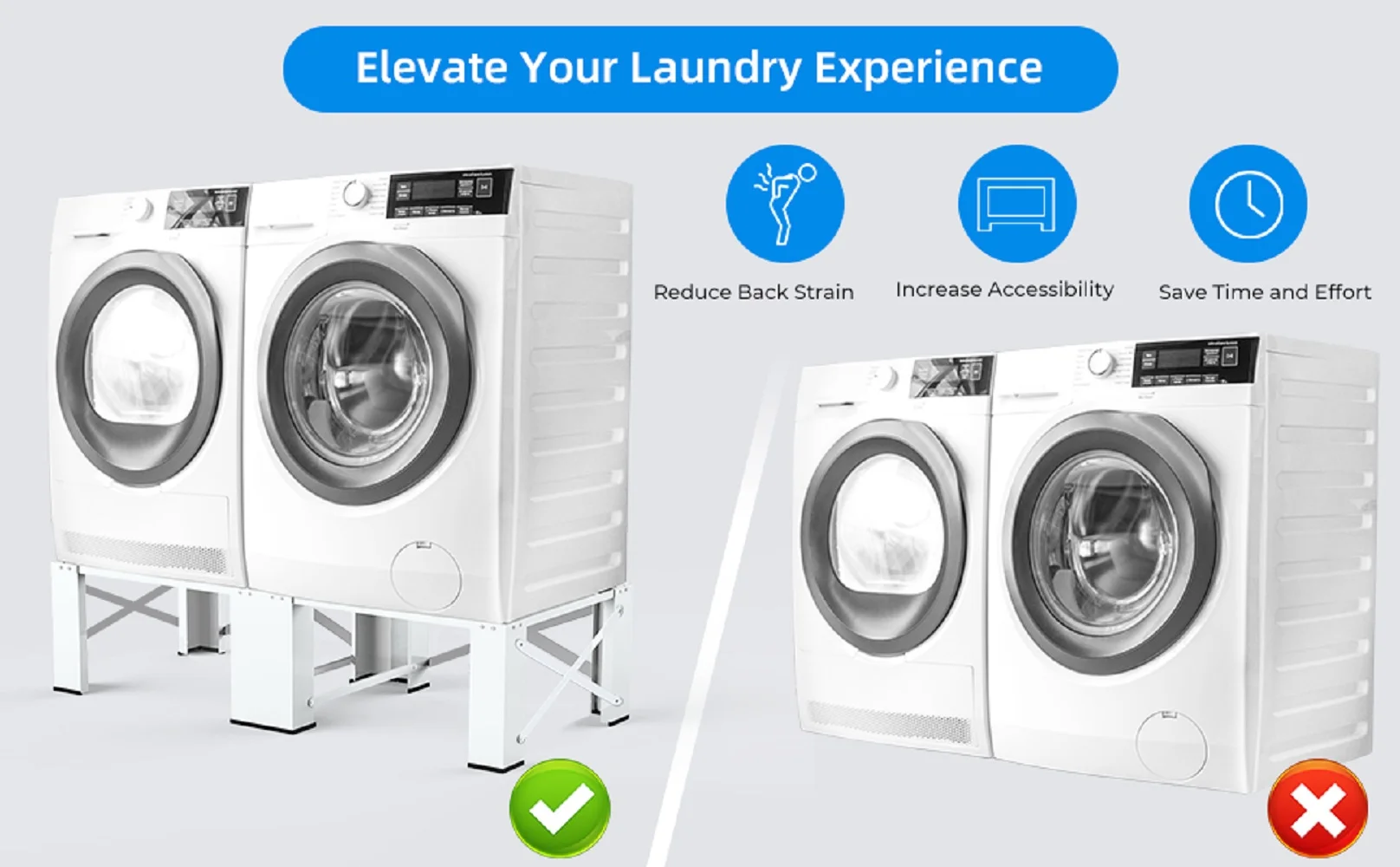 2-in-1 Upgraded Design Wash Dryer Pedestals 29