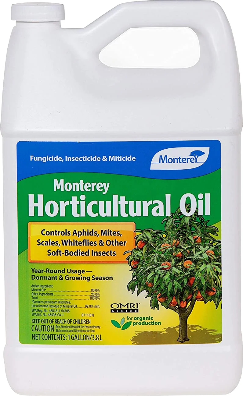 Monterey Horticultural Oil Controls Aphids, Fungicide, Miticide, and Insecticide, 1 Gal