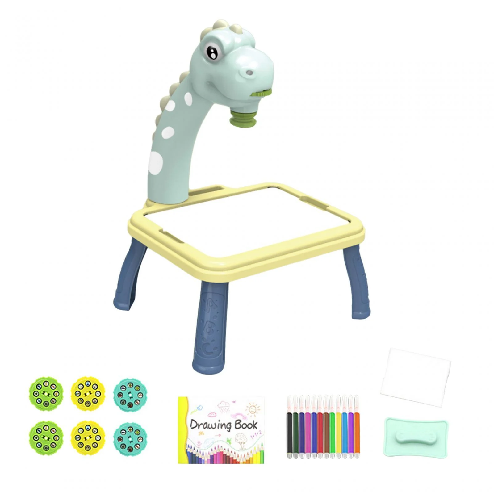 shamjina Drawing Table Set Graffiti Art Supplies for Children Kids Boy Girl Dark 48 patterns