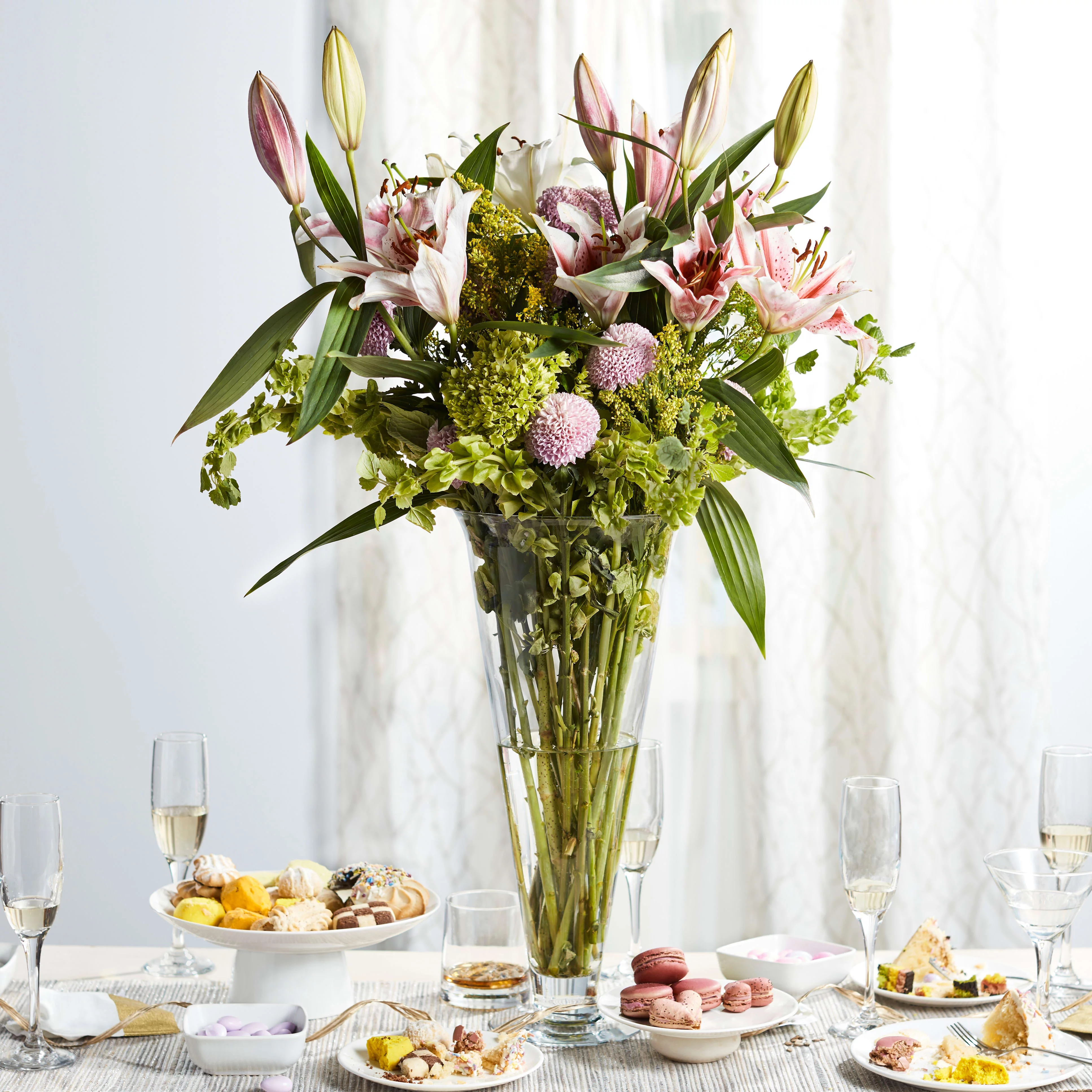 Libbey Flare Glass Vase, 18-inch