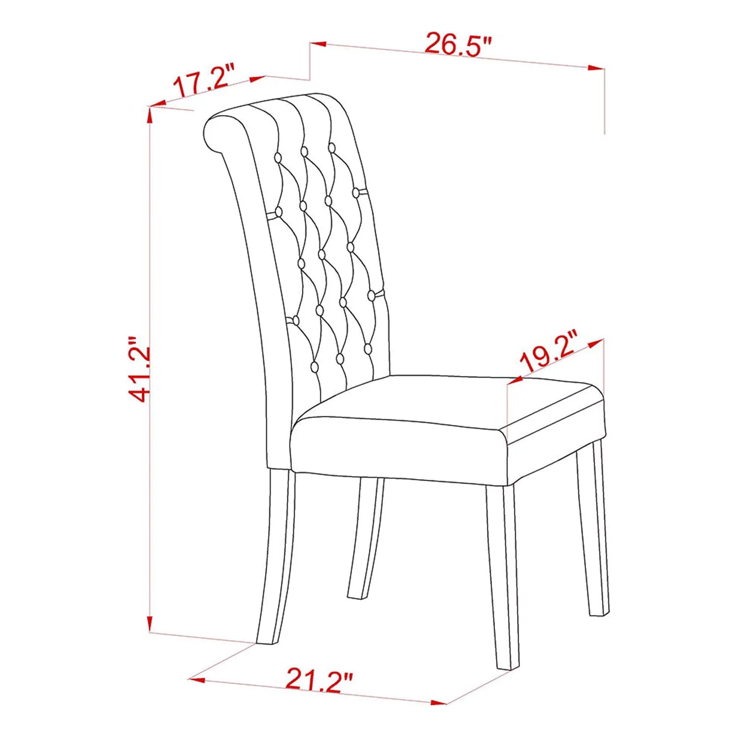East West Furniture Weston 7-piece Wood Dining Set in Linen White/Light Beige