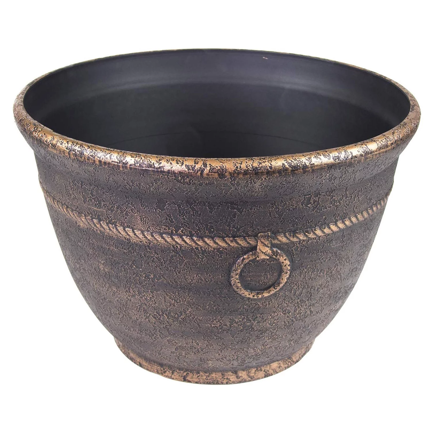 Liberty Garden Banded Rope 100' Hose Pot