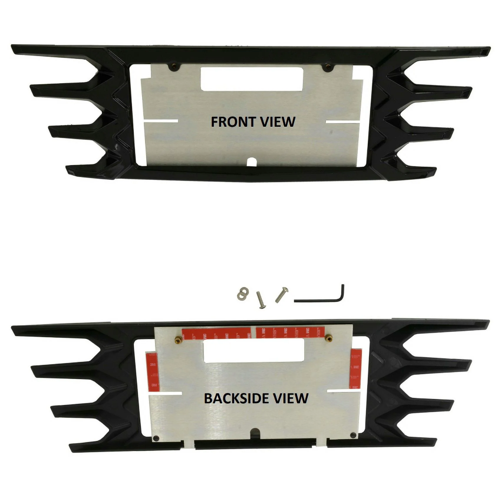 C7 Corvette Stingray Rear License Plate Frame Carbon Flash Finish made by Altec Fits: All C7 Corvettes 2014 and Newer