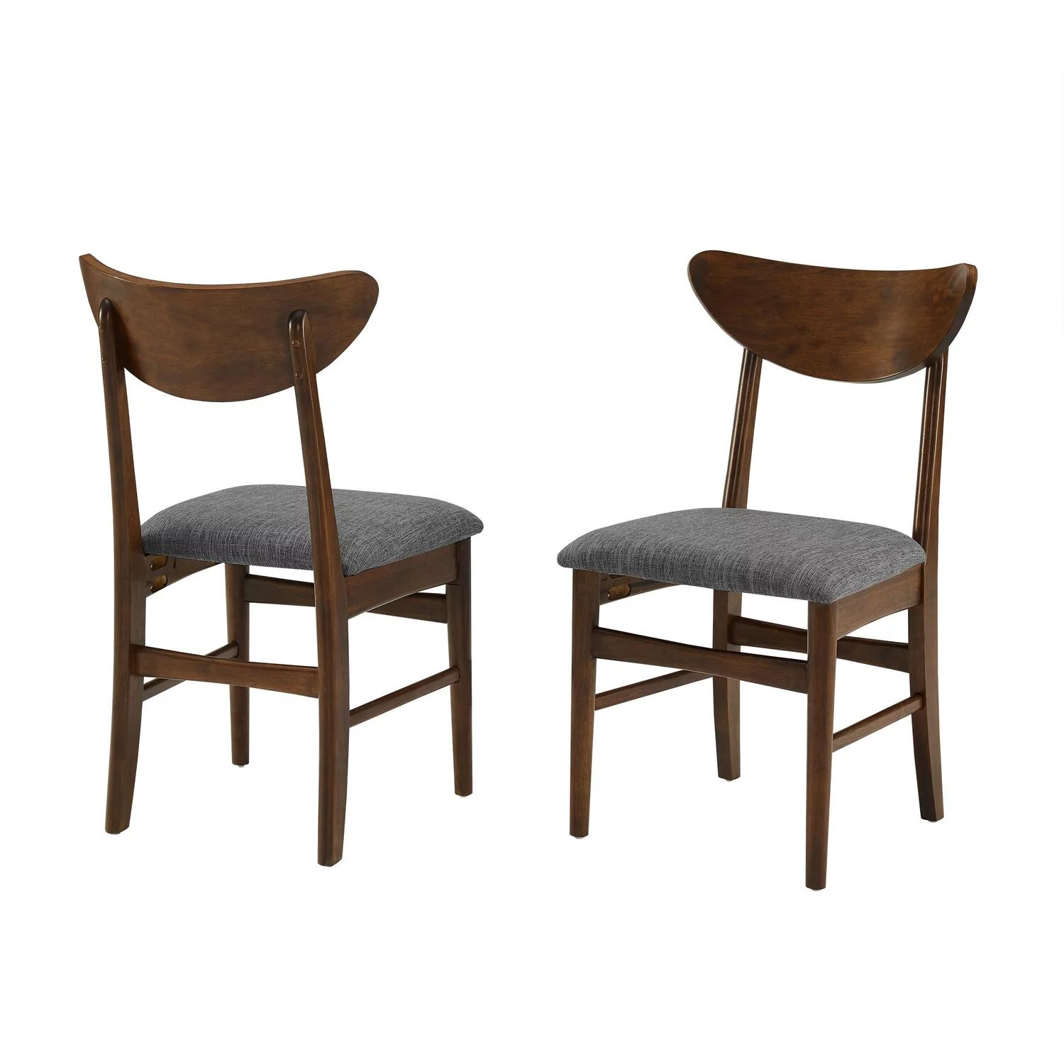 Maykoosh Artisanal Artistry 2Pc Wood Dining Chairs W/Upholstered Seat Mahogany - 2 Wood Back Chairs