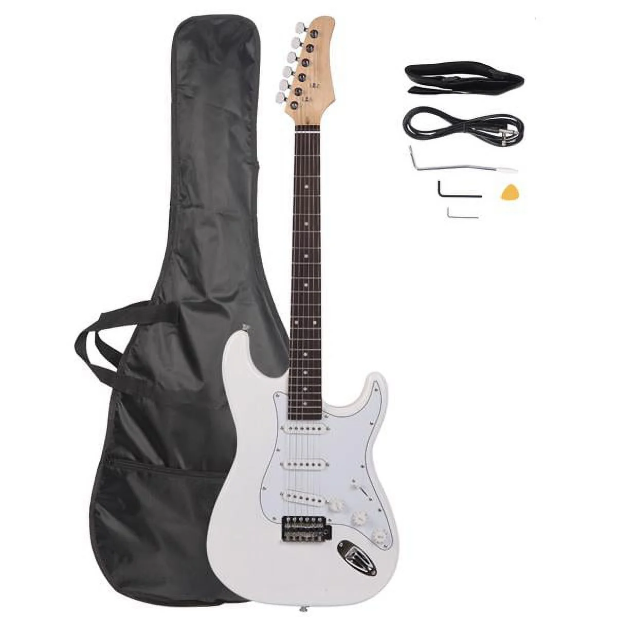 Fithood Rosewood Fingerboard Electric Guitar White
