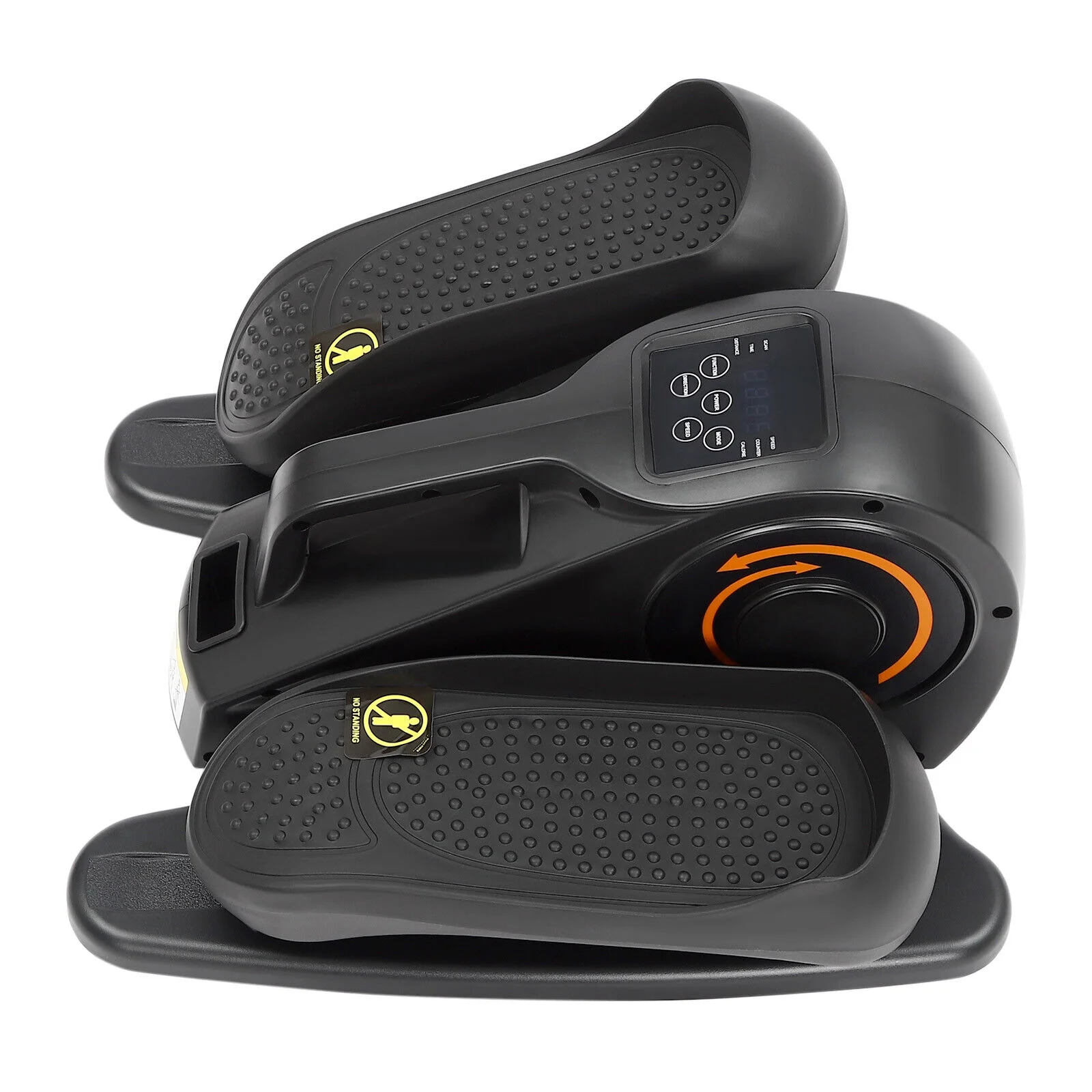 Fichiouy Compact Under Desk Elliptical Electric Seated Pedal Leg Exerciser Quiet Non-Slip with Adjustable Direction and Speed