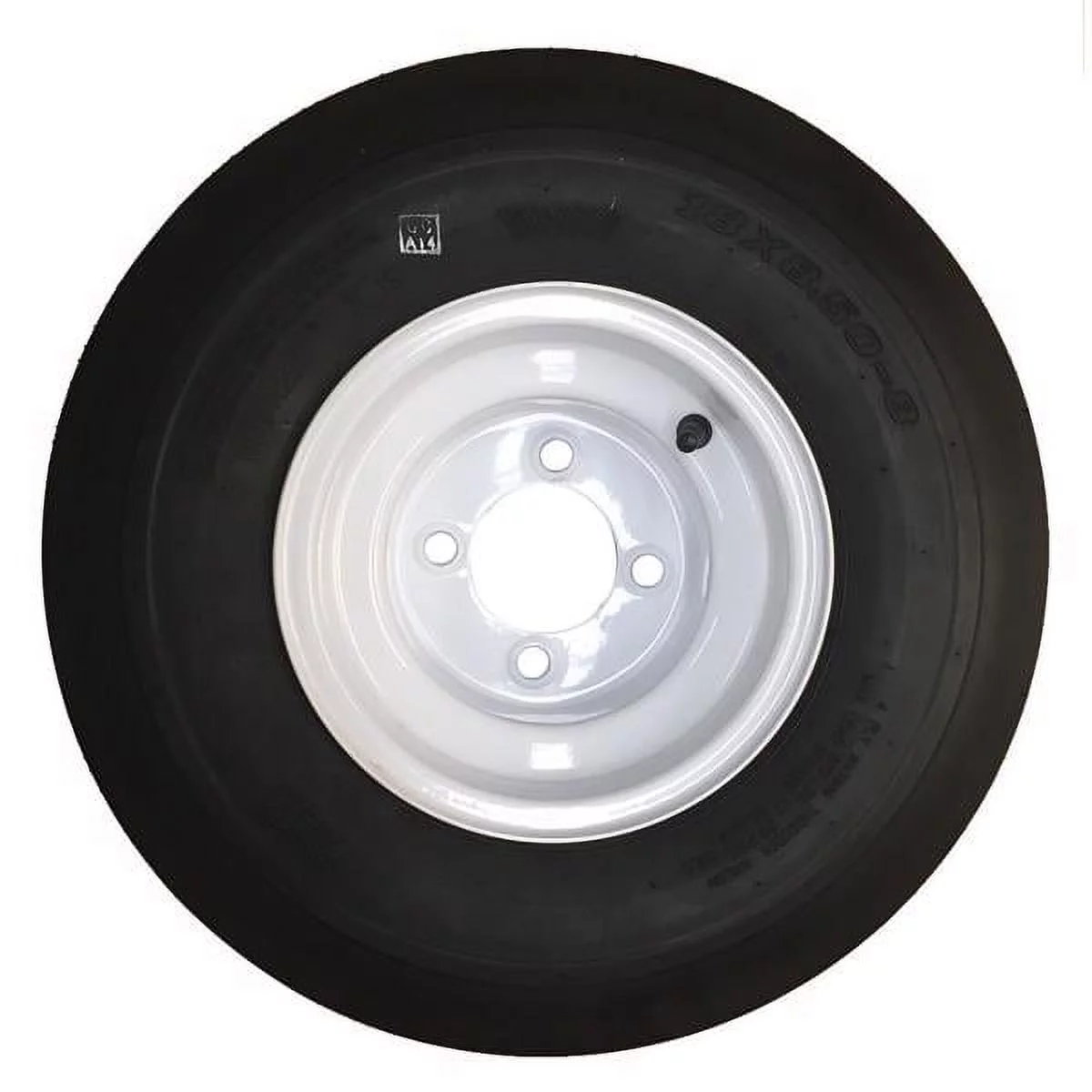 Teledu 18x8.50-8 LRB 4 PR Bias Golf Cart Tires 4 Lug White Wheel QM510