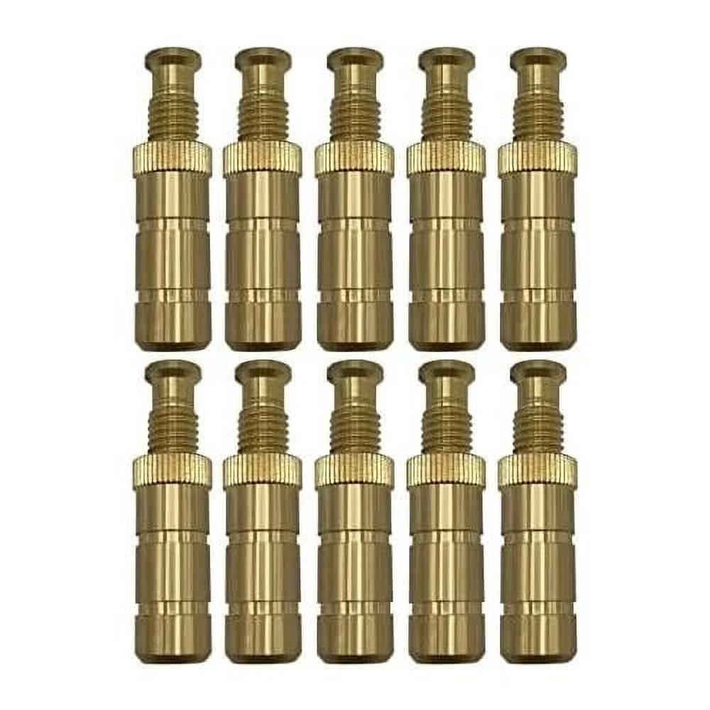 Pool Safety Cover Brass Extended Anchors For Concrete And Pavers - 10 Pack - Extended Size