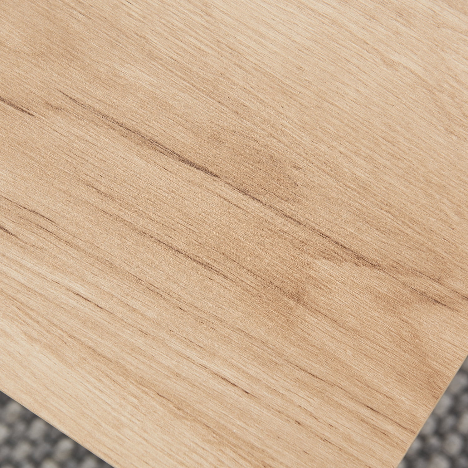 Censi Natural Oak Coffee Table for Living Room, Rectangle Wood and Metal, Light Wood, Modern Wooden Industrial, 20