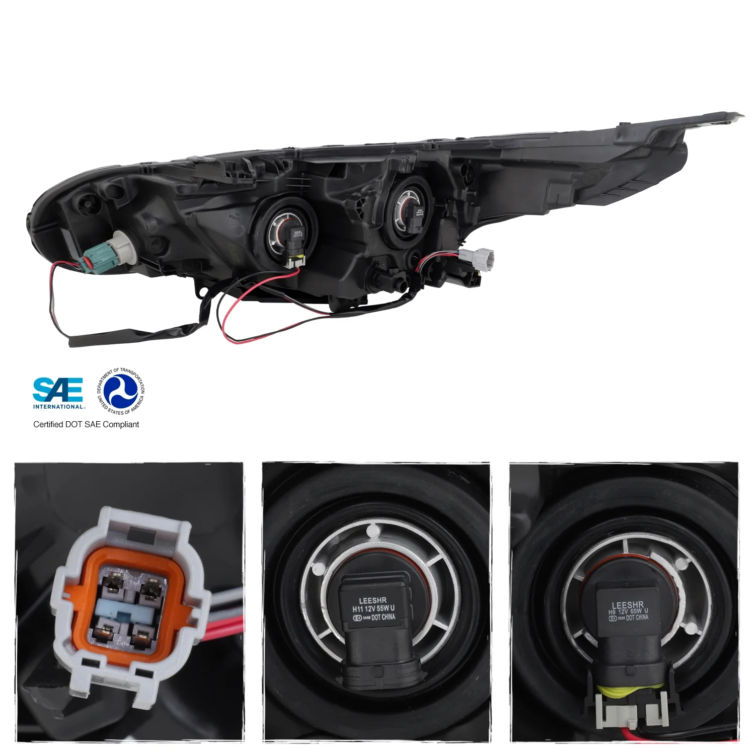 AKKON - Fit 2020-2022 Sentra S/SV 4-Door Sedan [Halogen Type] w/o LED OE Style Replacement Headlight Assembly Passenger Side