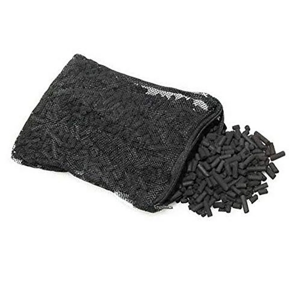 Wave Point 5 lbs Premium Grade Virgin Activated Carbon Charcoal Pellets in 5 Filter Media Bags (Free) for Aquarium Fish Tanks Koi Pond Canister Filter Reef Filters