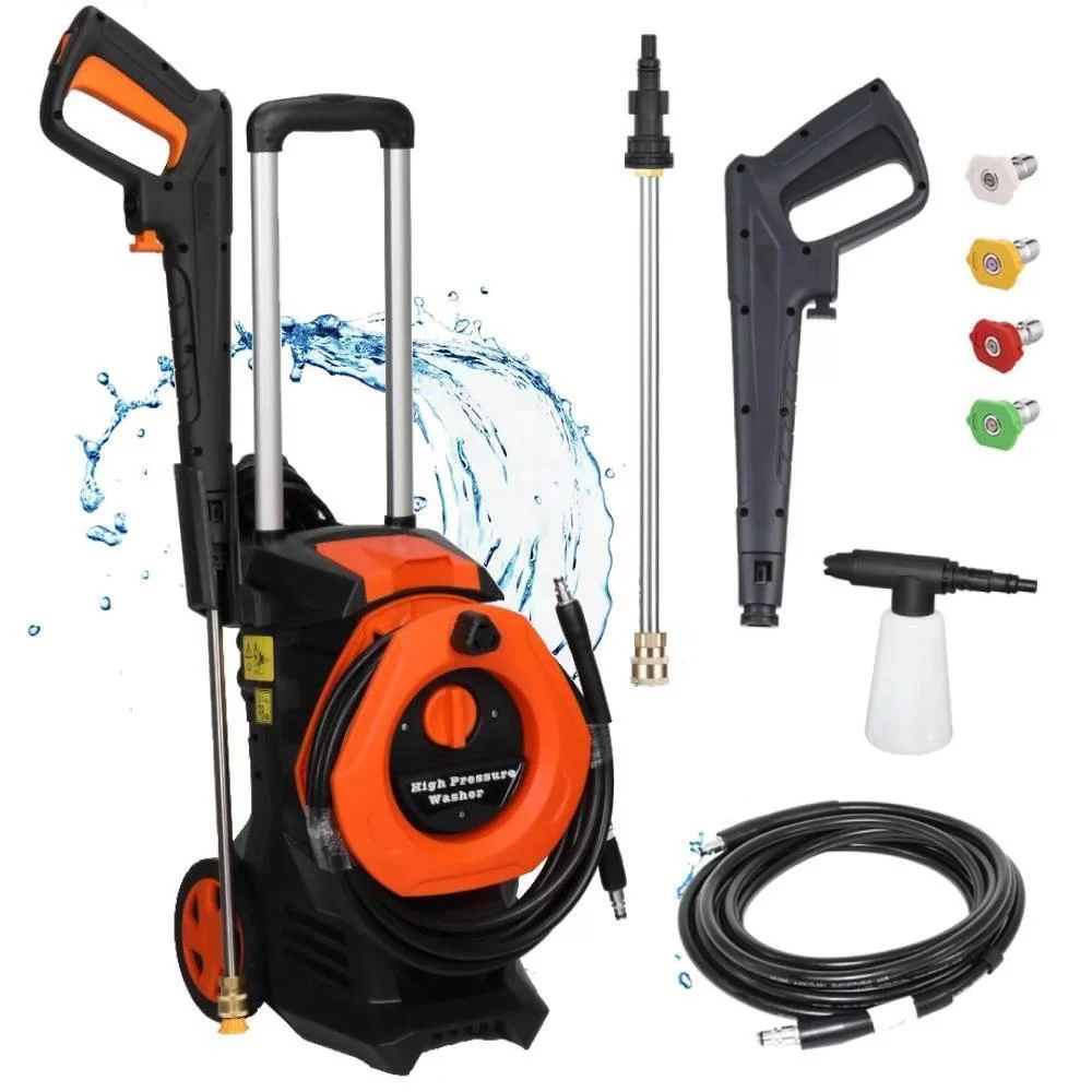 Electric High Pressure Washer 3380PSI 2GPM Power Washer with Telescopic Handle USA